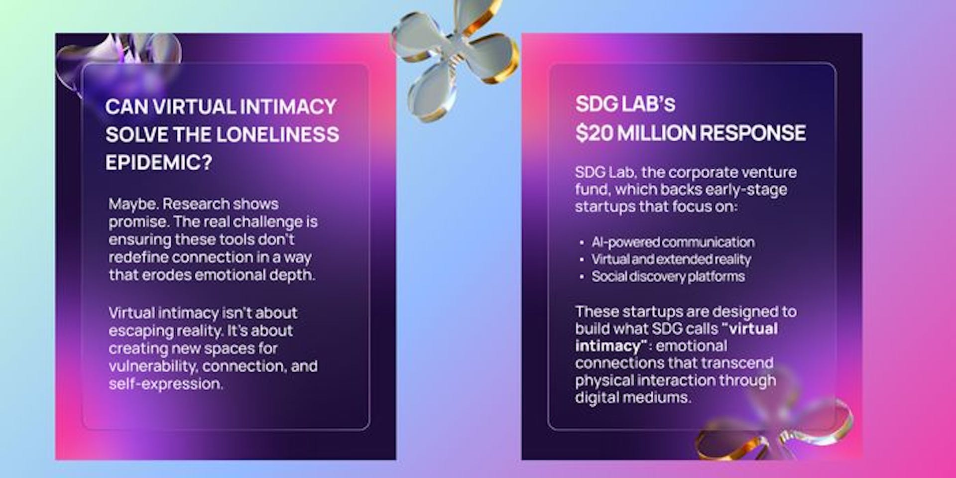 can virtual intimacy solve the loneliness epidemic?