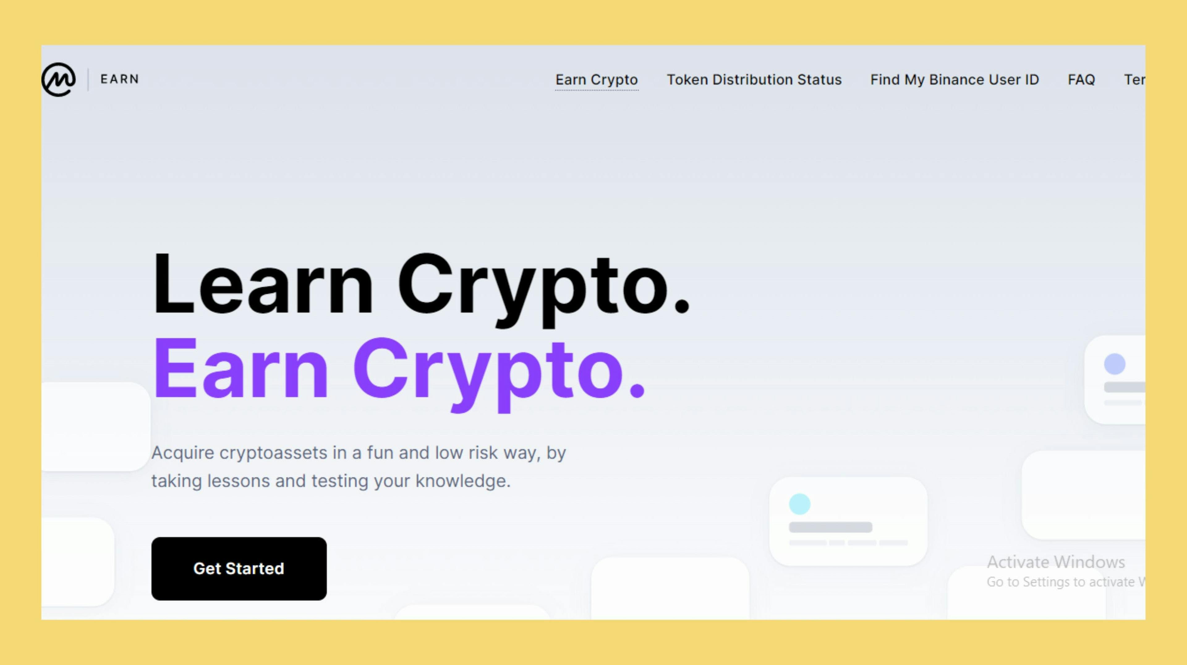 Learn Crypto, Earn Crytpo from CoinMarketCap