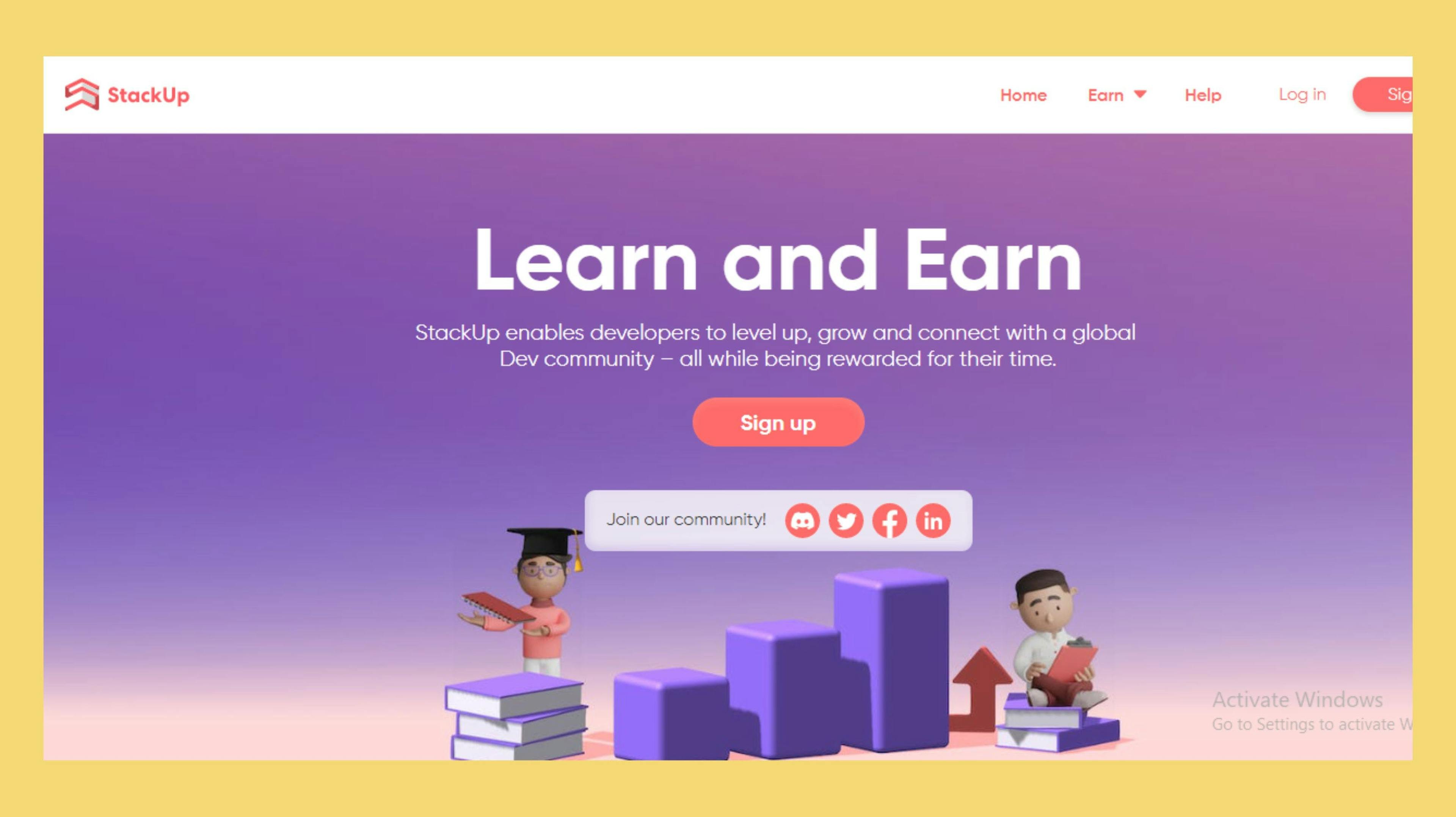 Learn and earn from StackUp