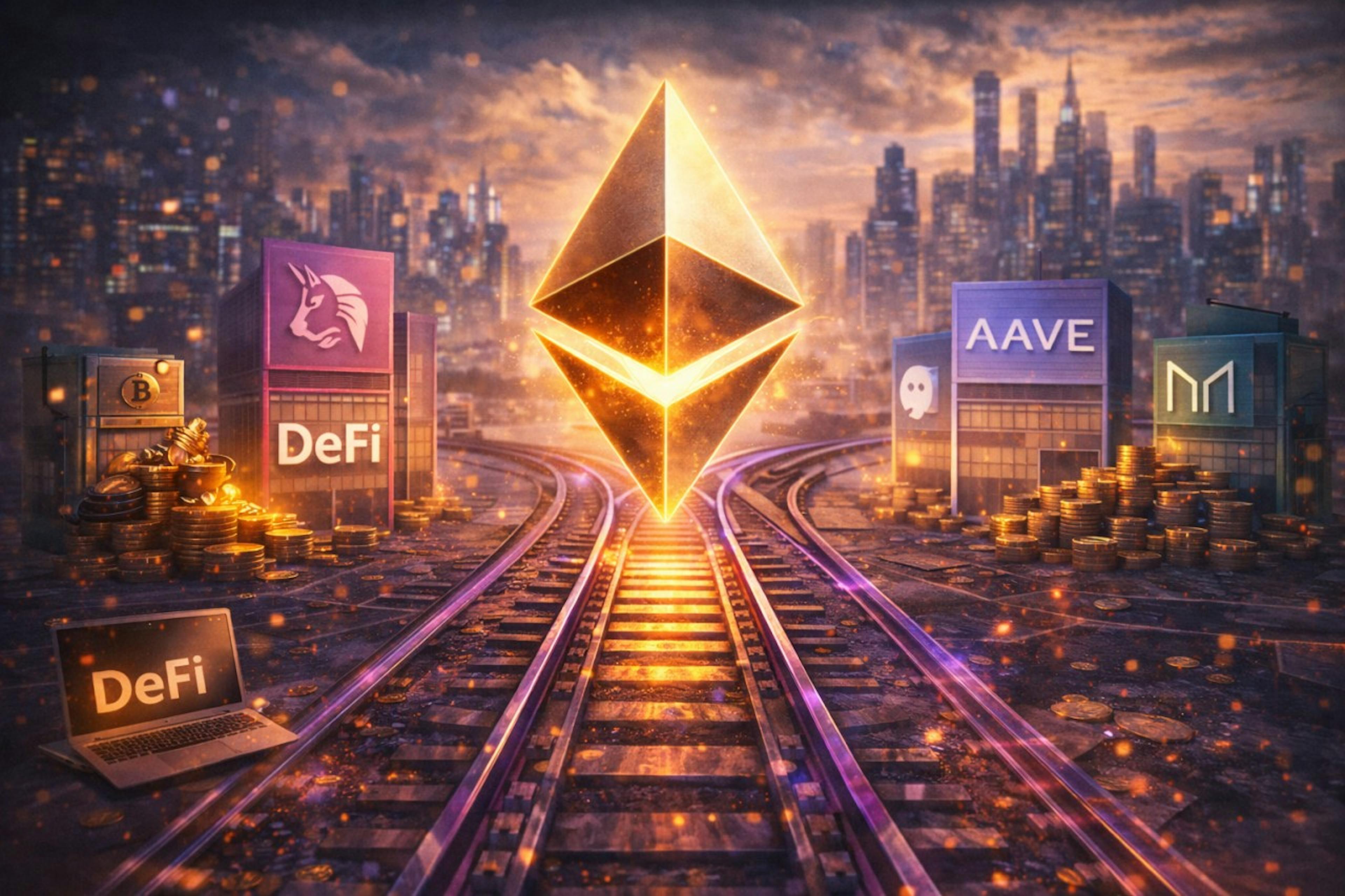 featured image - Ethereum’s Sticky Dominance: Why DeFi Still Runs on Vitalik’s Tracks