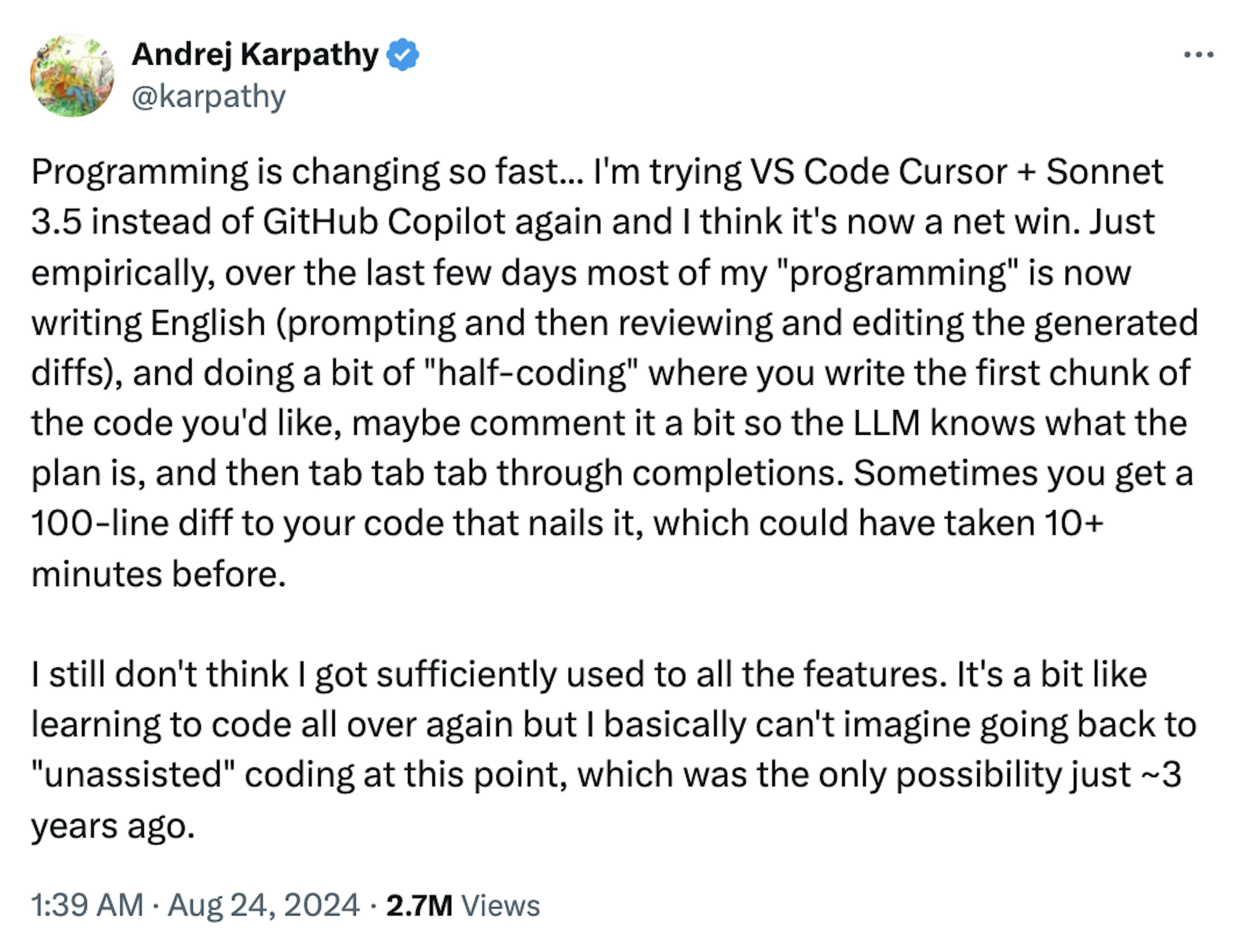 @karpathy on X