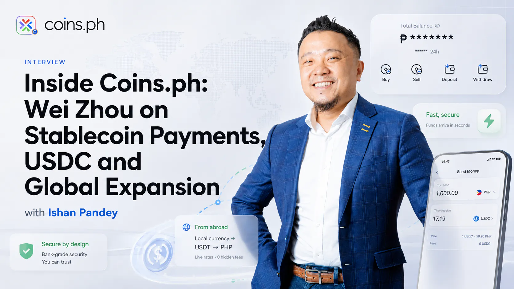 Inside Coins.ph: Wei Zhou on Stablecoin Payments, USDC and Global Expansion