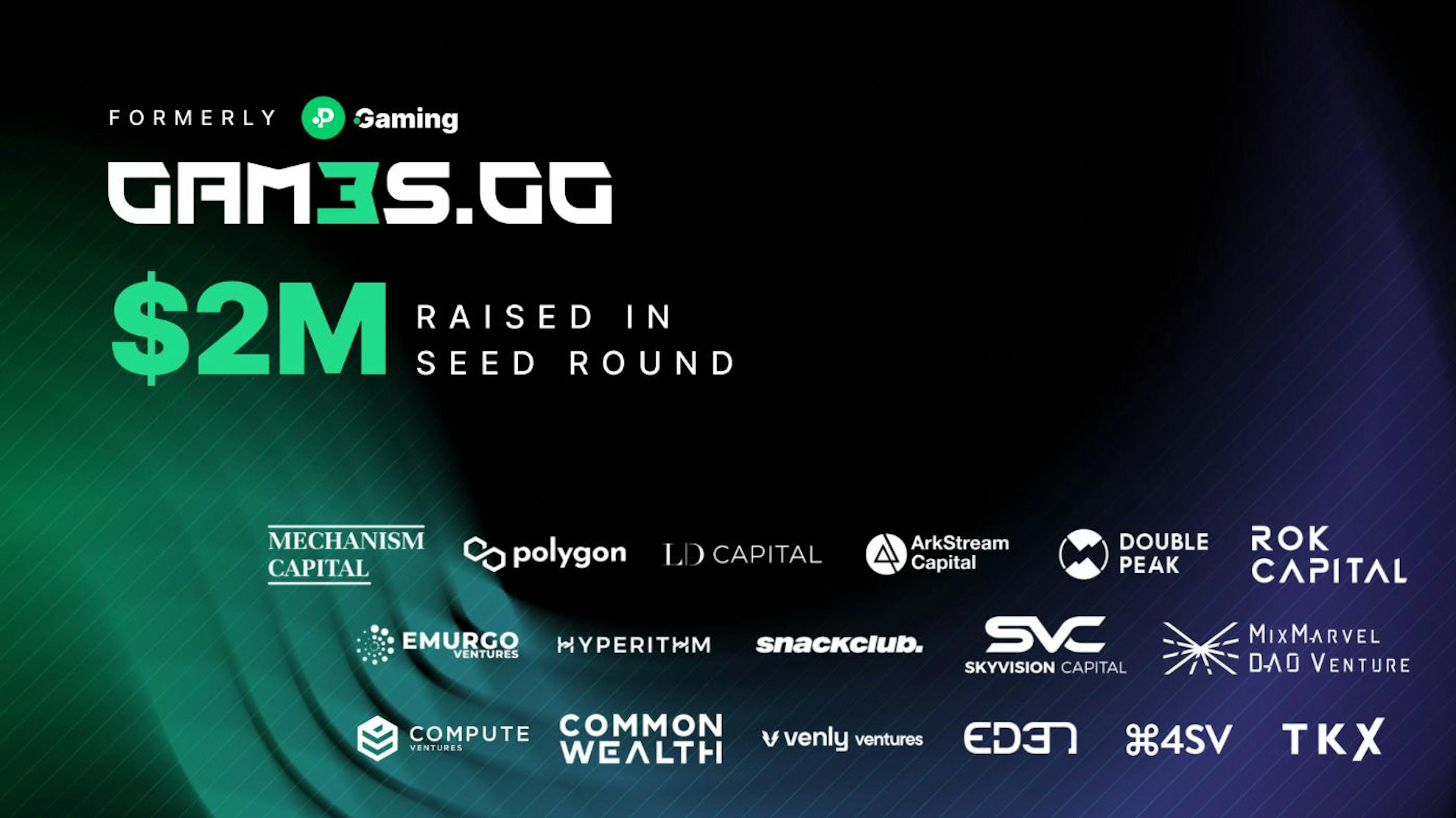 Games.GG Seed Round Funding