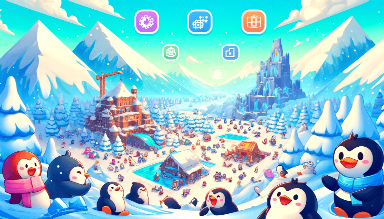 featured image - 게임 커뮤니티를 위한 AAA 스타일의 Pudgy Penguins 게임을 개발하는 신화적인 게임