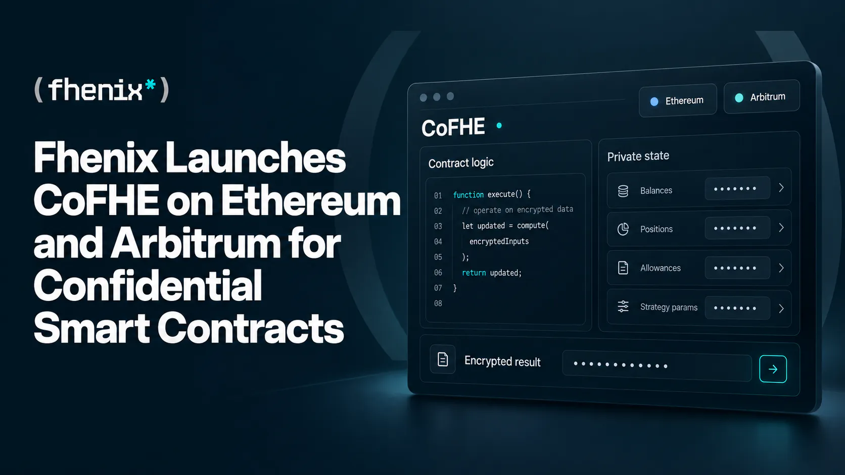 Fhenix Launches CoFHE on Ethereum and Arbitrum for Confidential Smart Contracts