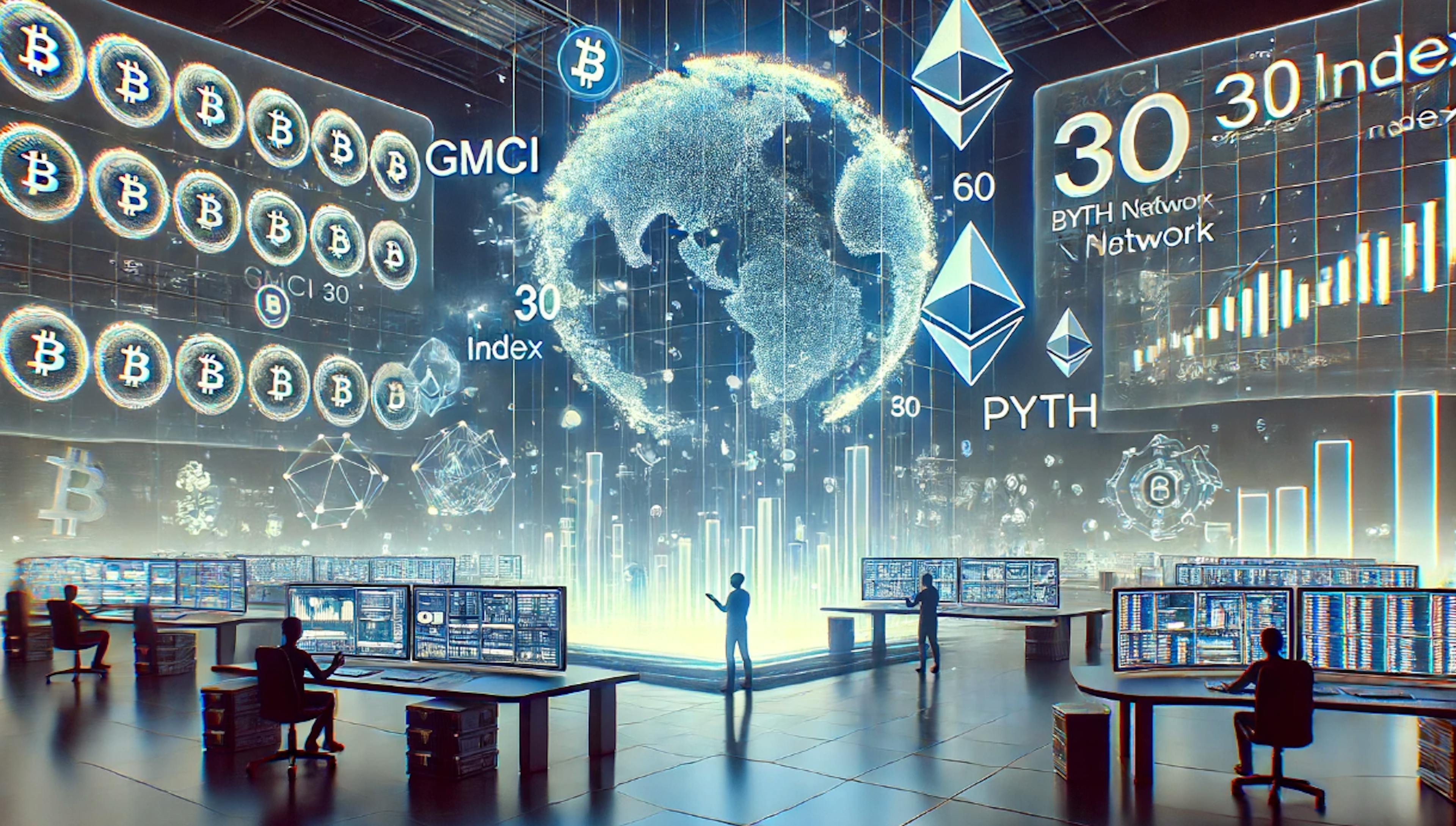featured image - GMCI 30 Endeksi Pyth Ağında Başlatılarak Kripto Para Piyasası Verilerine Erişimi Genişletiyor