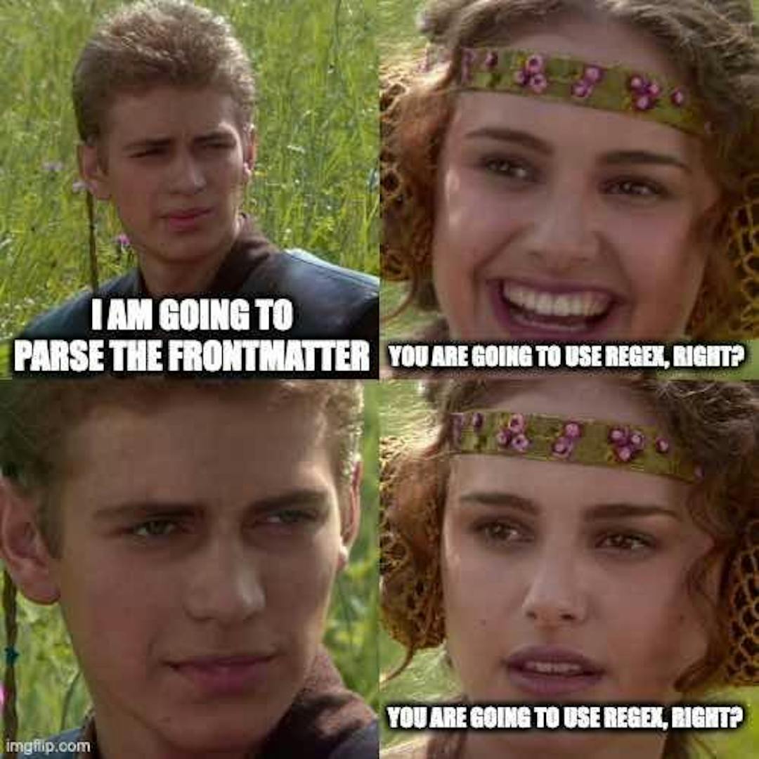 Padme to Anakin: You are going to use Regex, right?