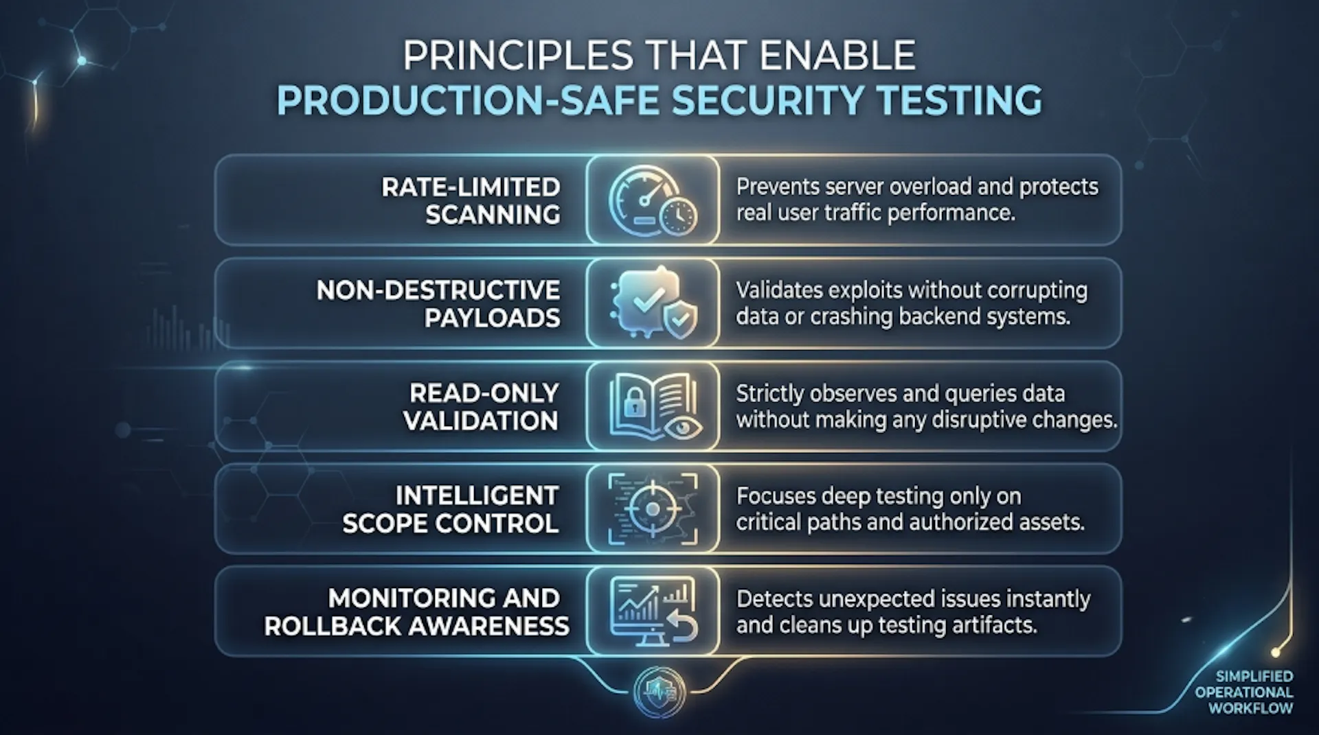 Principles of Production-Safe Security Testing 