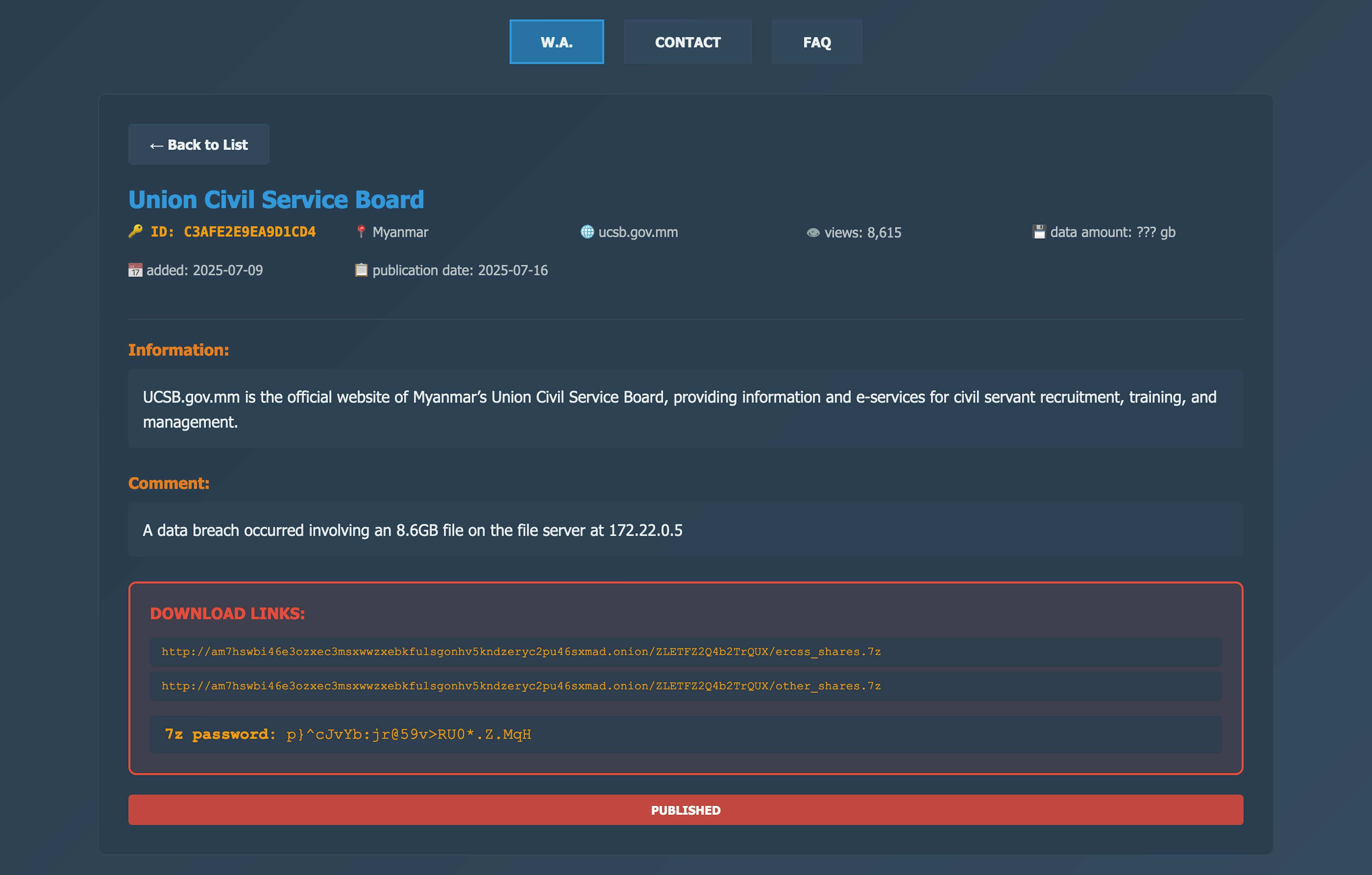 featured image - Walocker Ransomware: Bodi ya Huduma ya Umma ya Myanmar Itafutwa na Data ya Wafanyakazi 200,000