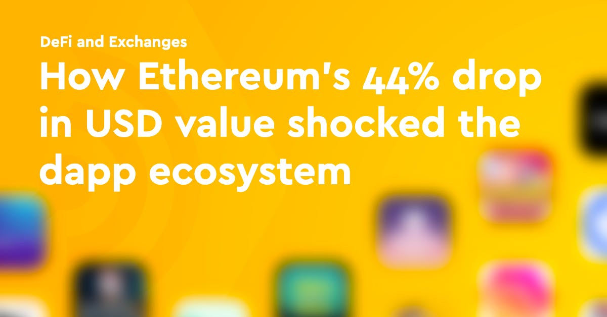featured image - How Ethereum's 44% Price Drop in USD value Shocked the dapp Ecosystem [An Analysis]