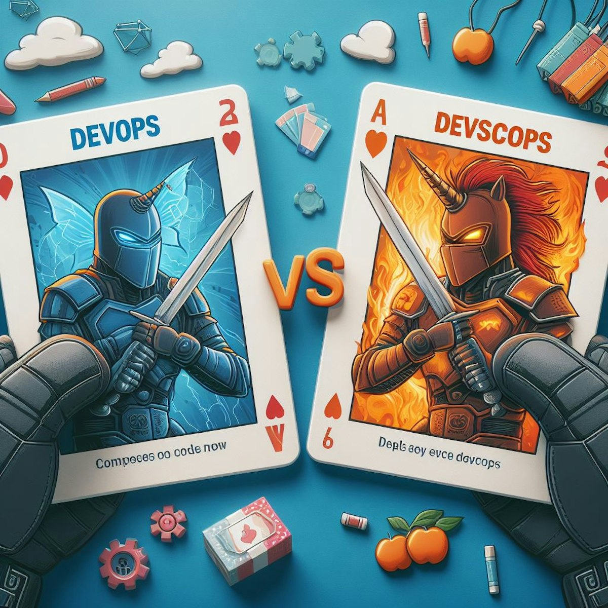 featured image - DevOps vs DevSecOps: Comparing the Two Battle cards