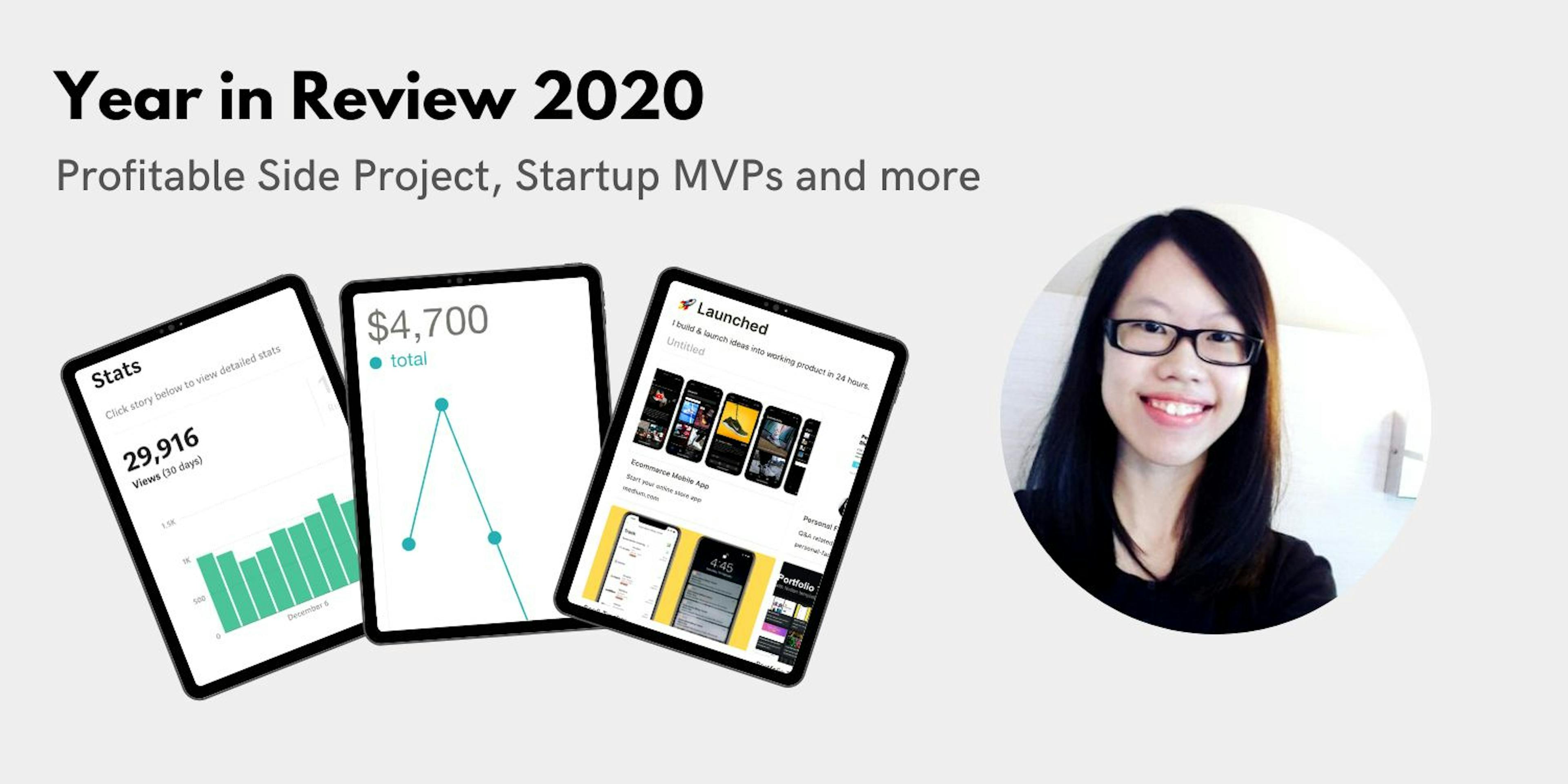 featured image - Year in Review 2020: Profitable Side Project, Startup MVPs and more
