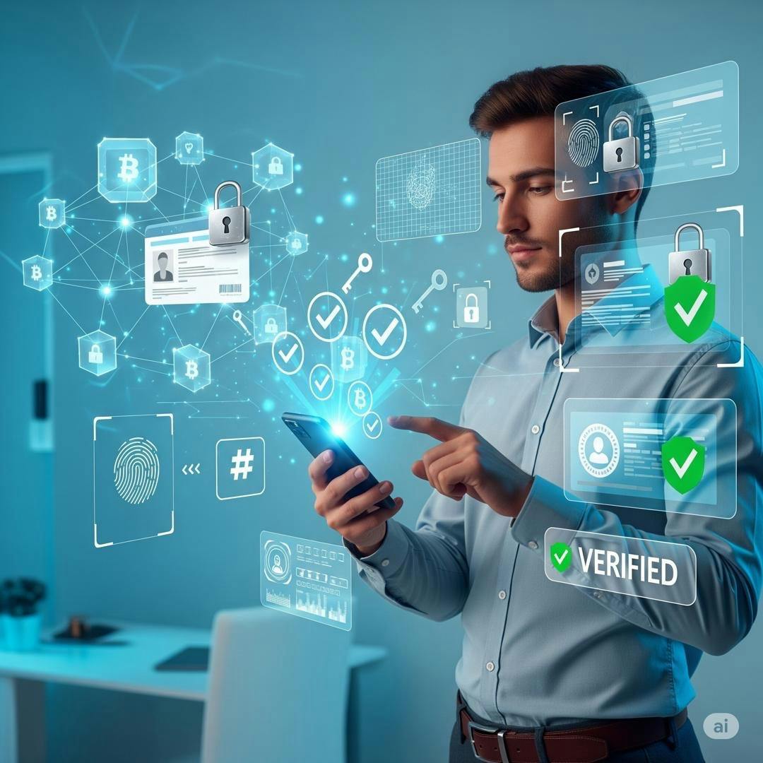 featured image - Addressing Human Verification and Identity Crisis in the AI Era With Blockchain Technology