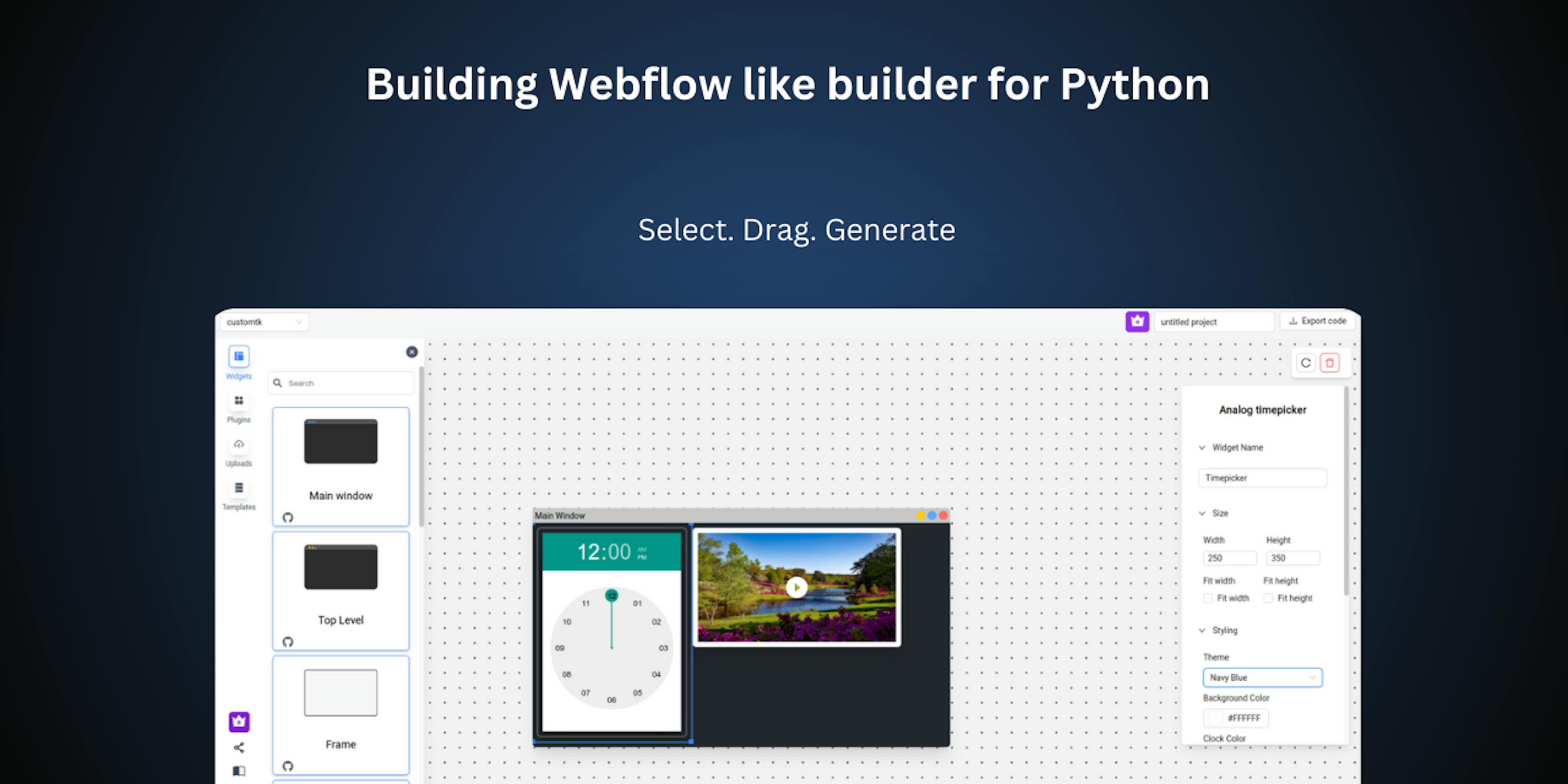 featured image - Here's How I Built a Webflow Like UI Builder for Python