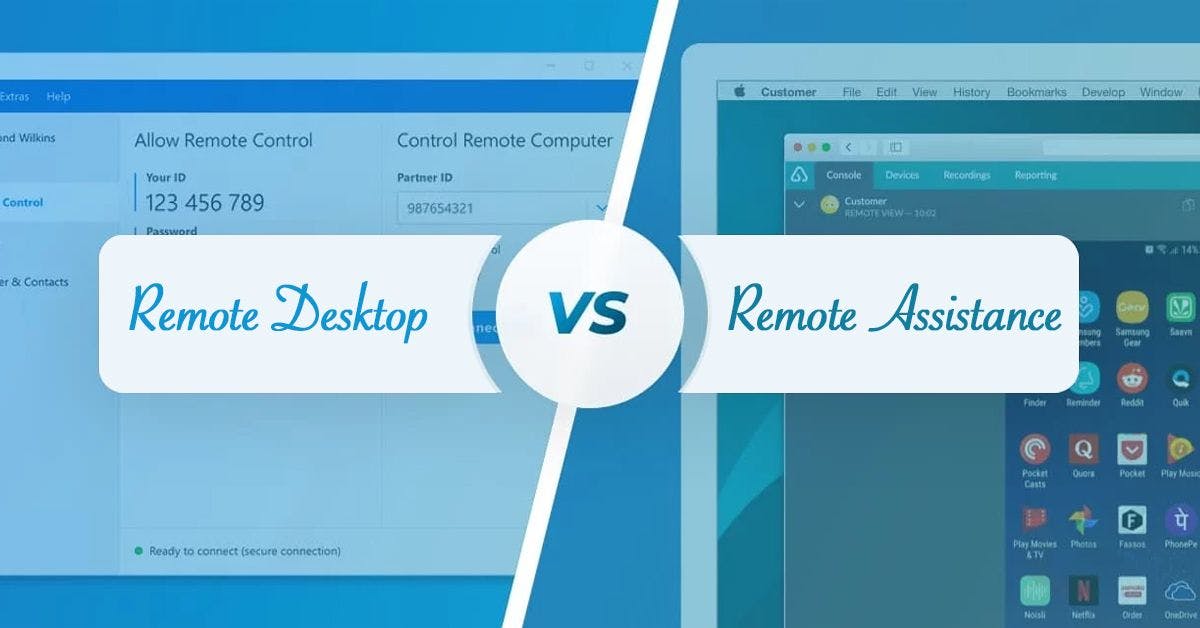 featured image - What Is the Difference Between Remote Assistance and Remote Desktop?