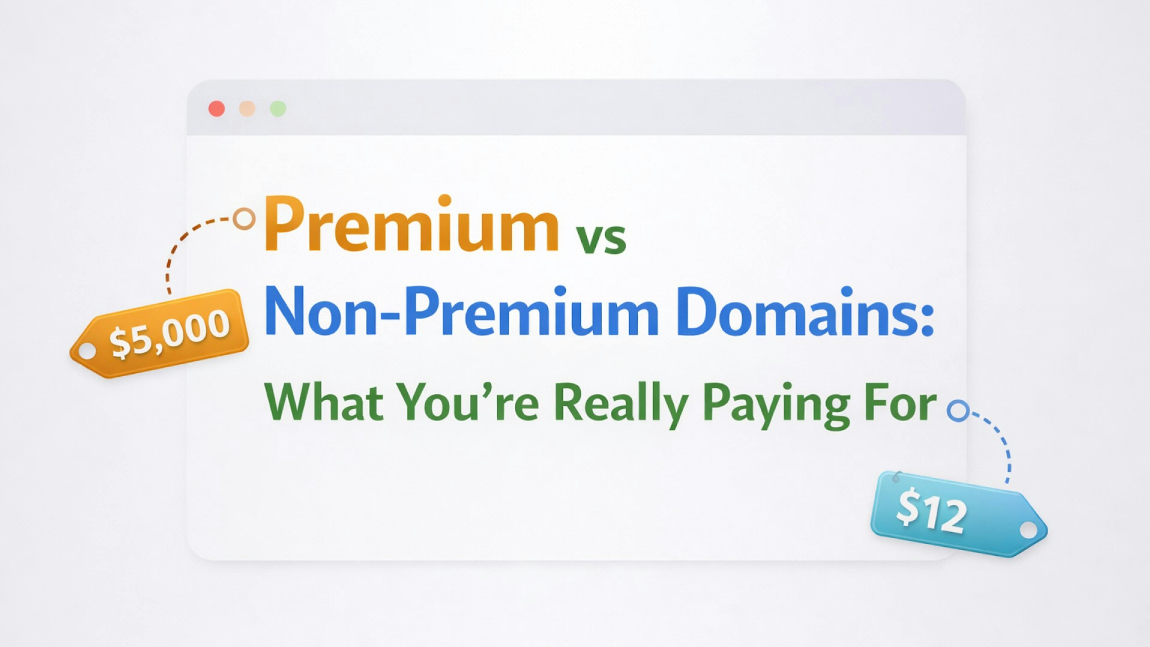 featured image - Premium vs Non-Premium Domains: What You’re Really Paying For