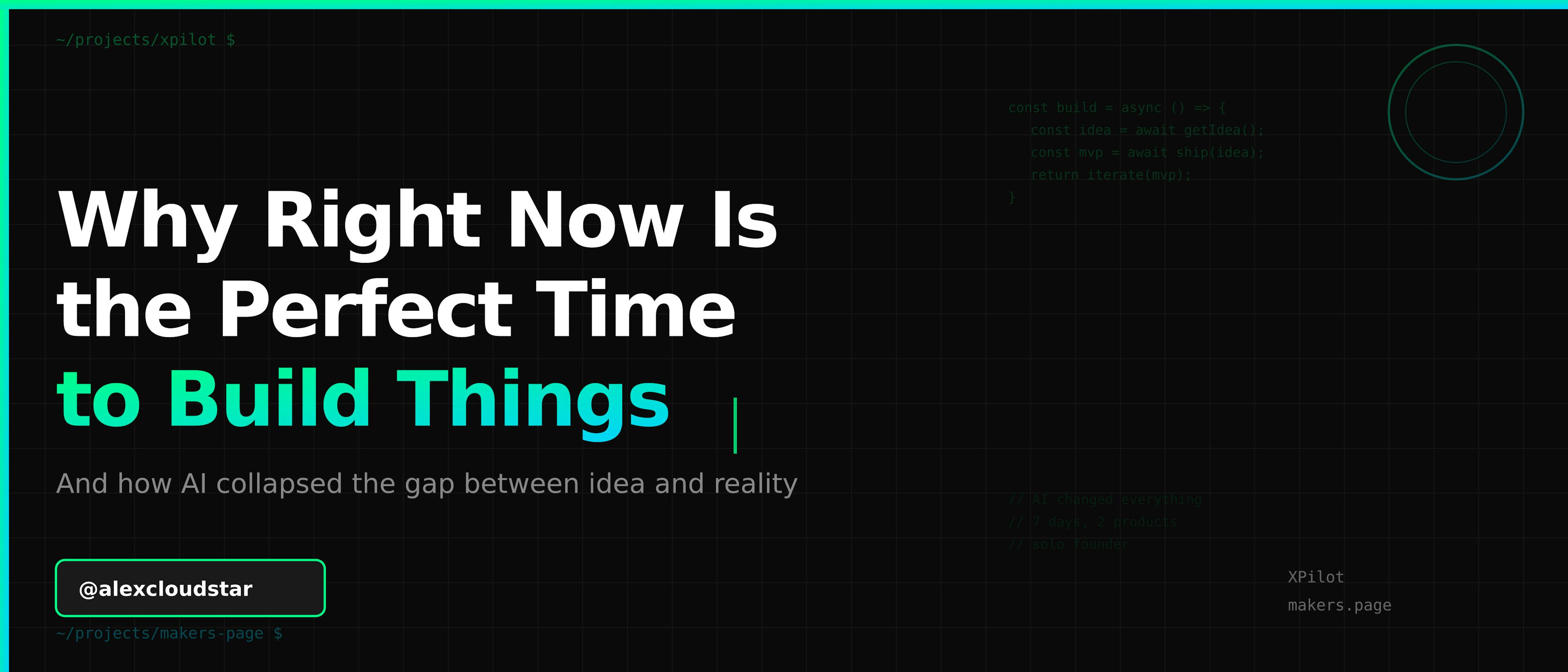 featured image - Why Right Now Is the Perfect Time to Build Things (And How AI Changed Everything)