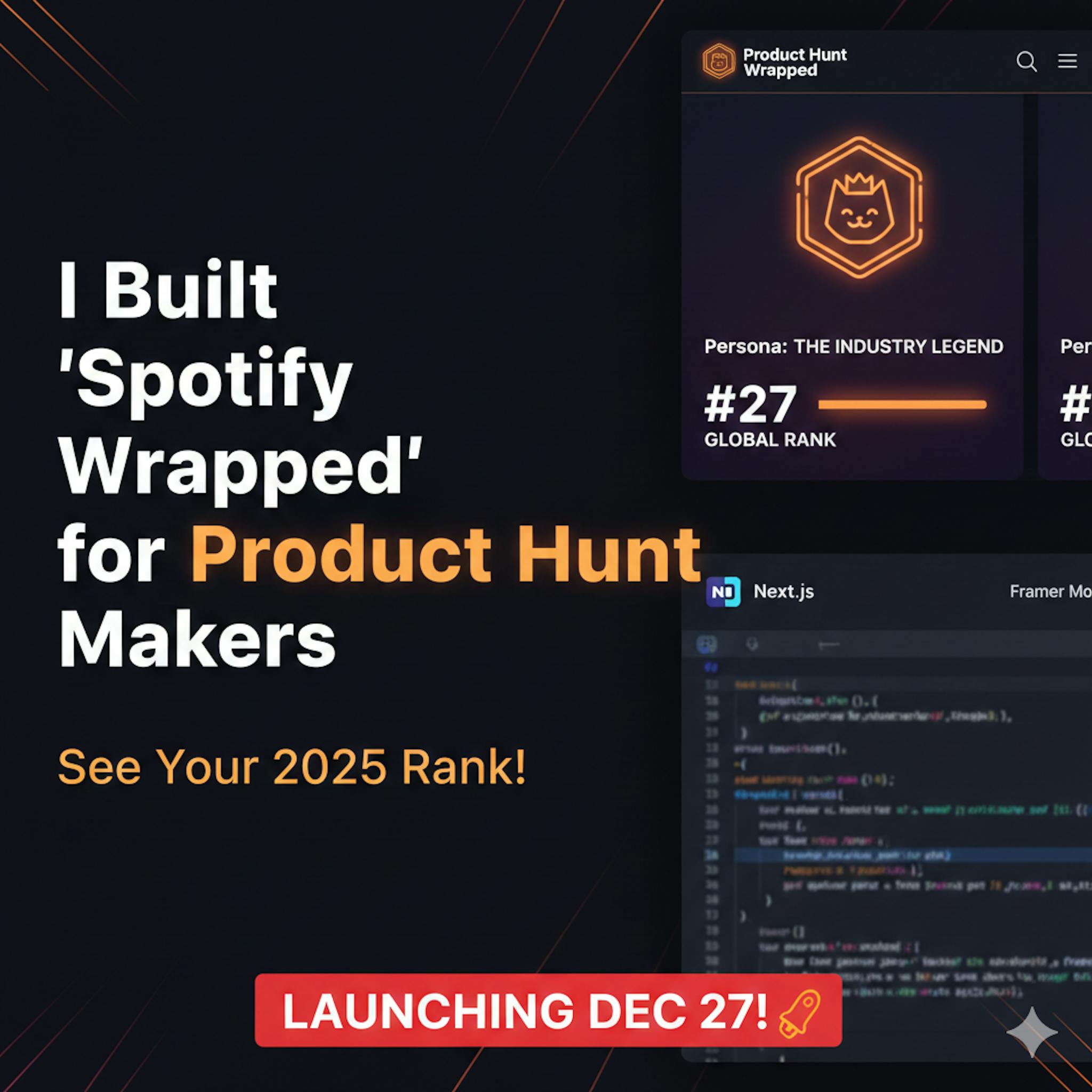 featured image - Building the "Spotify Wrapped" of Product Hunt: A 48-Hour Technical Sprint to Map the Maker Economy