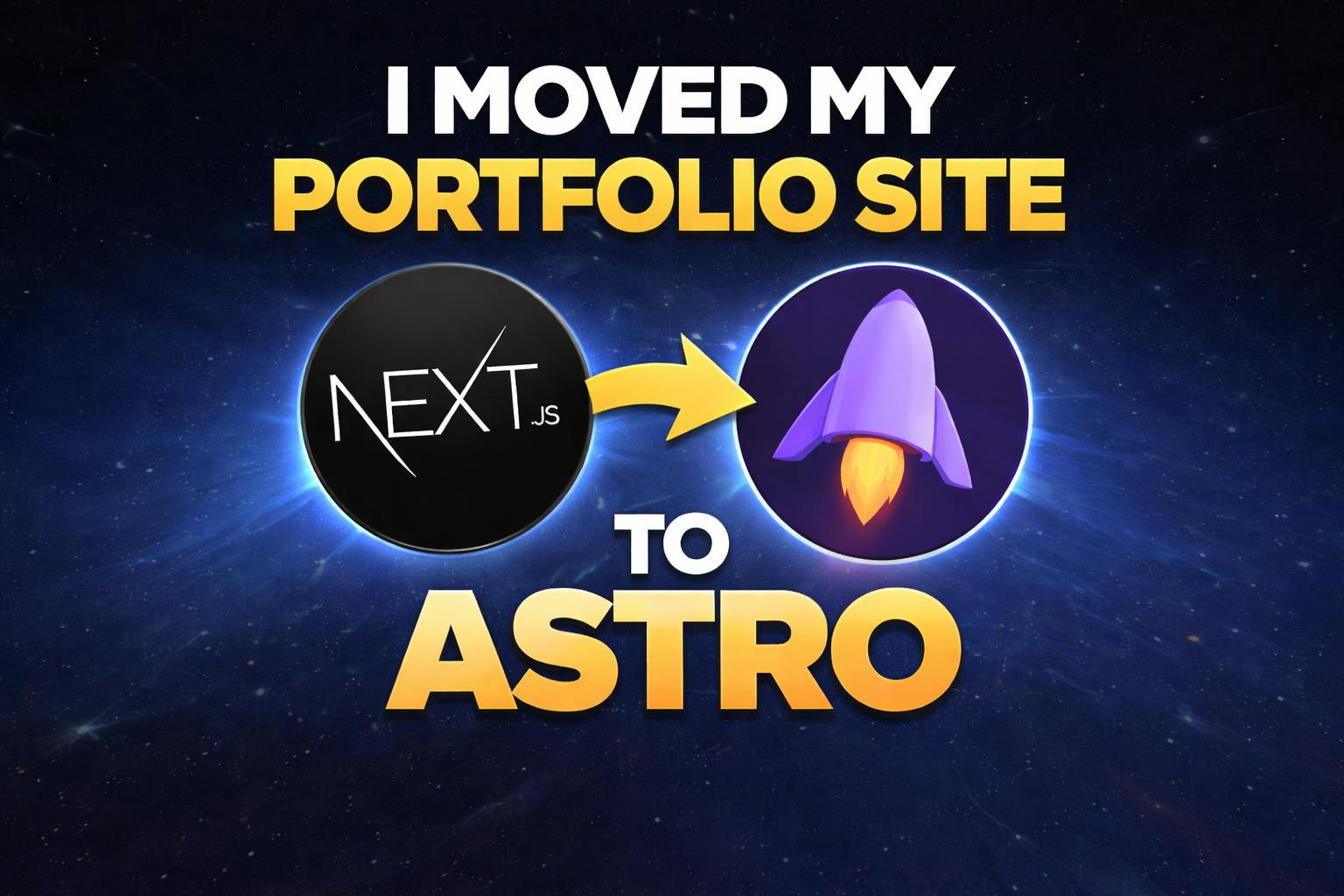 featured image - How Astro Made My Portfolio 82% Faster to Build