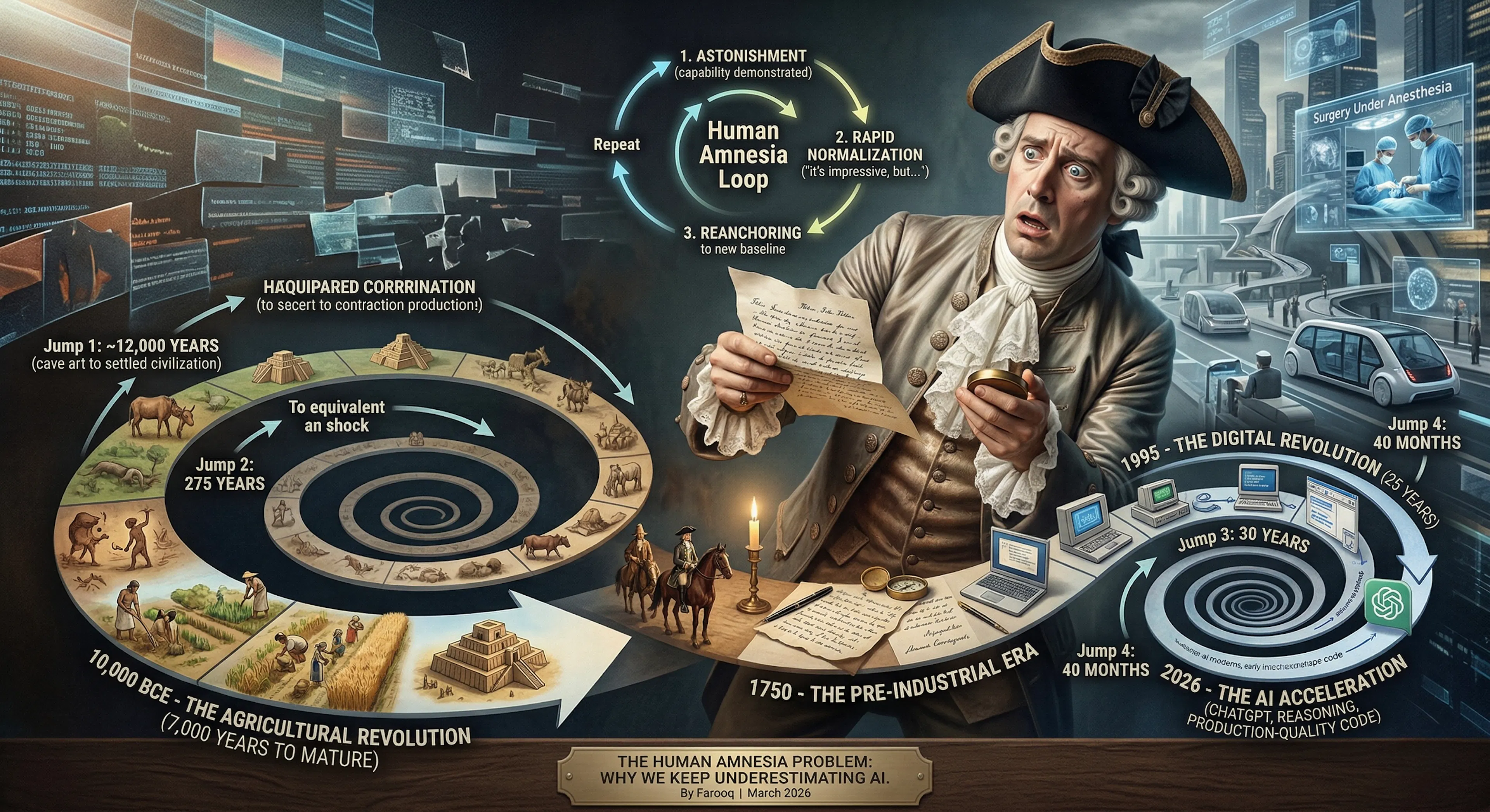 featured image - Human Amnesia Is Blinding Us to AI’s Speed