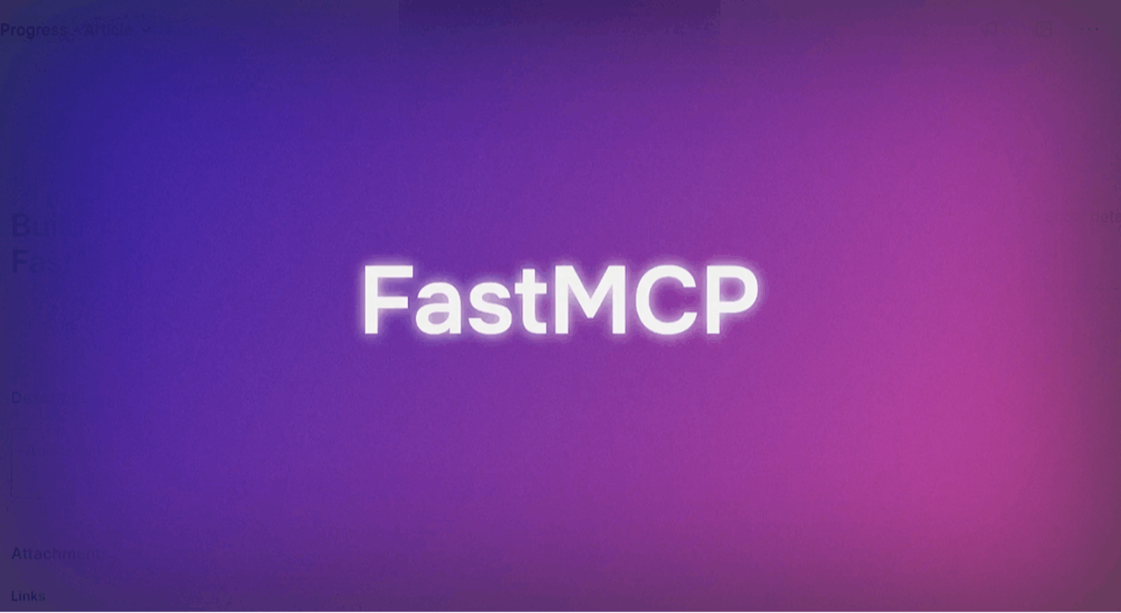 How to Build Your First MCP Server using FastMCP
