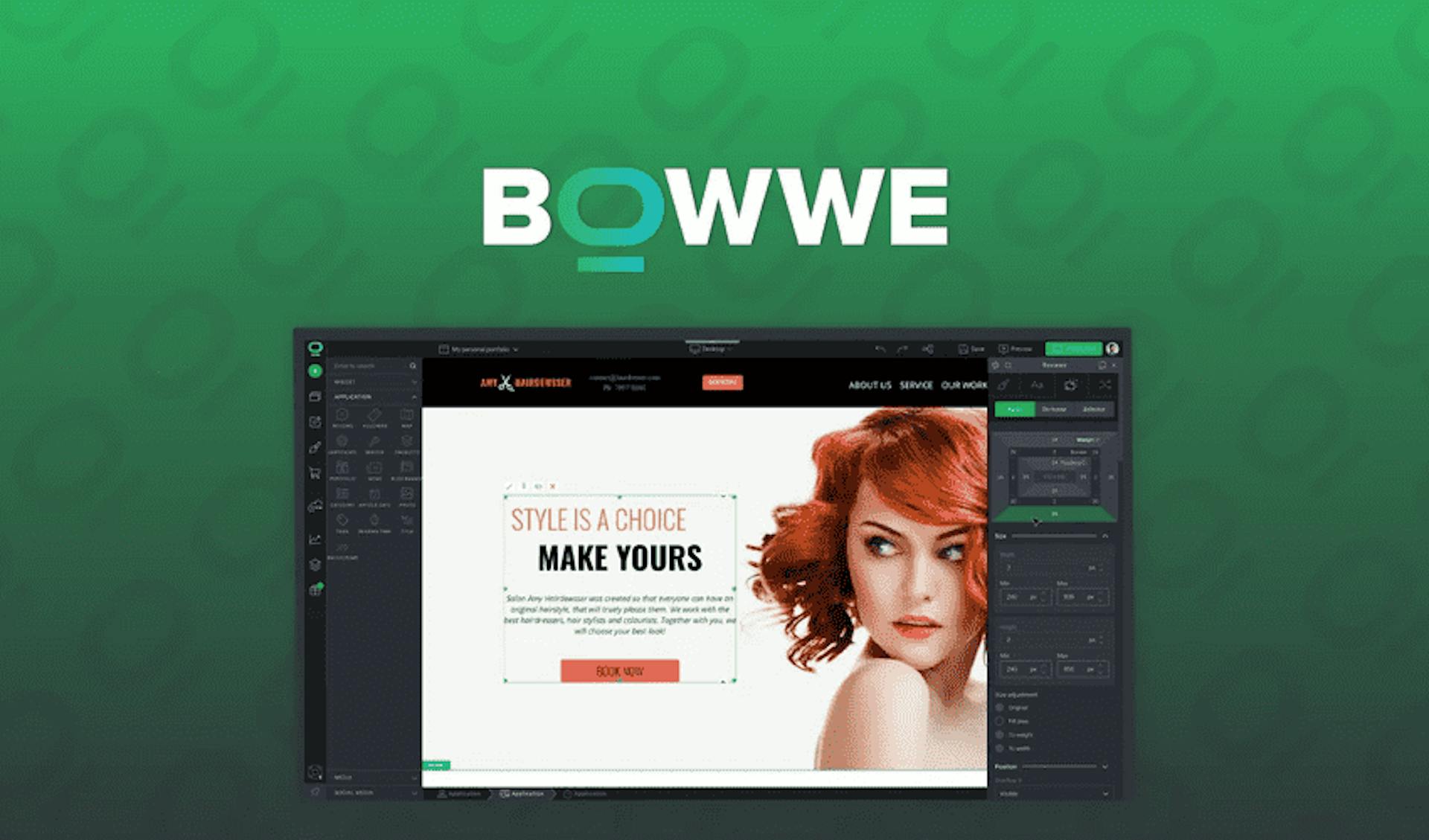 The main graphic on the BOWWE website on AppSumo