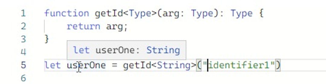 Using typescript generics type argument.