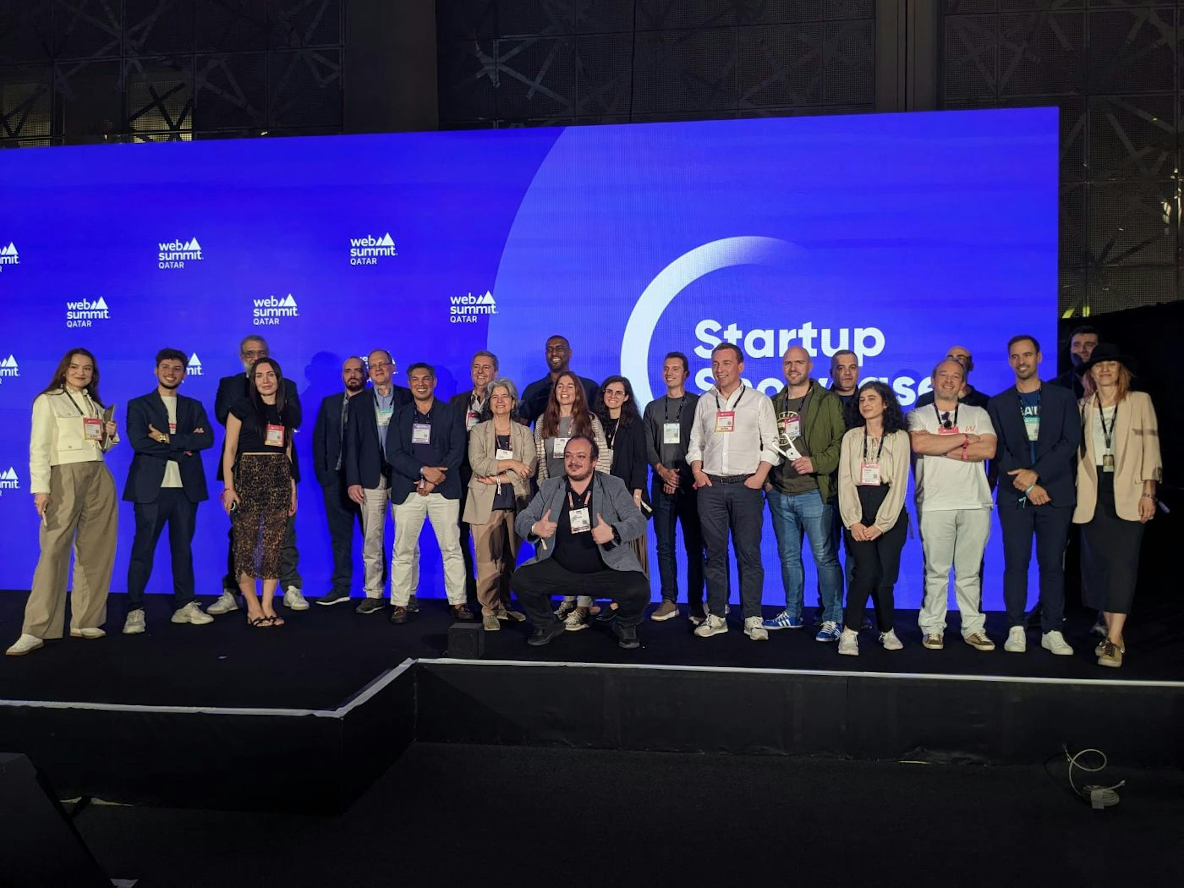 Caroline Matusso avec des représentants de Startup Lisboa