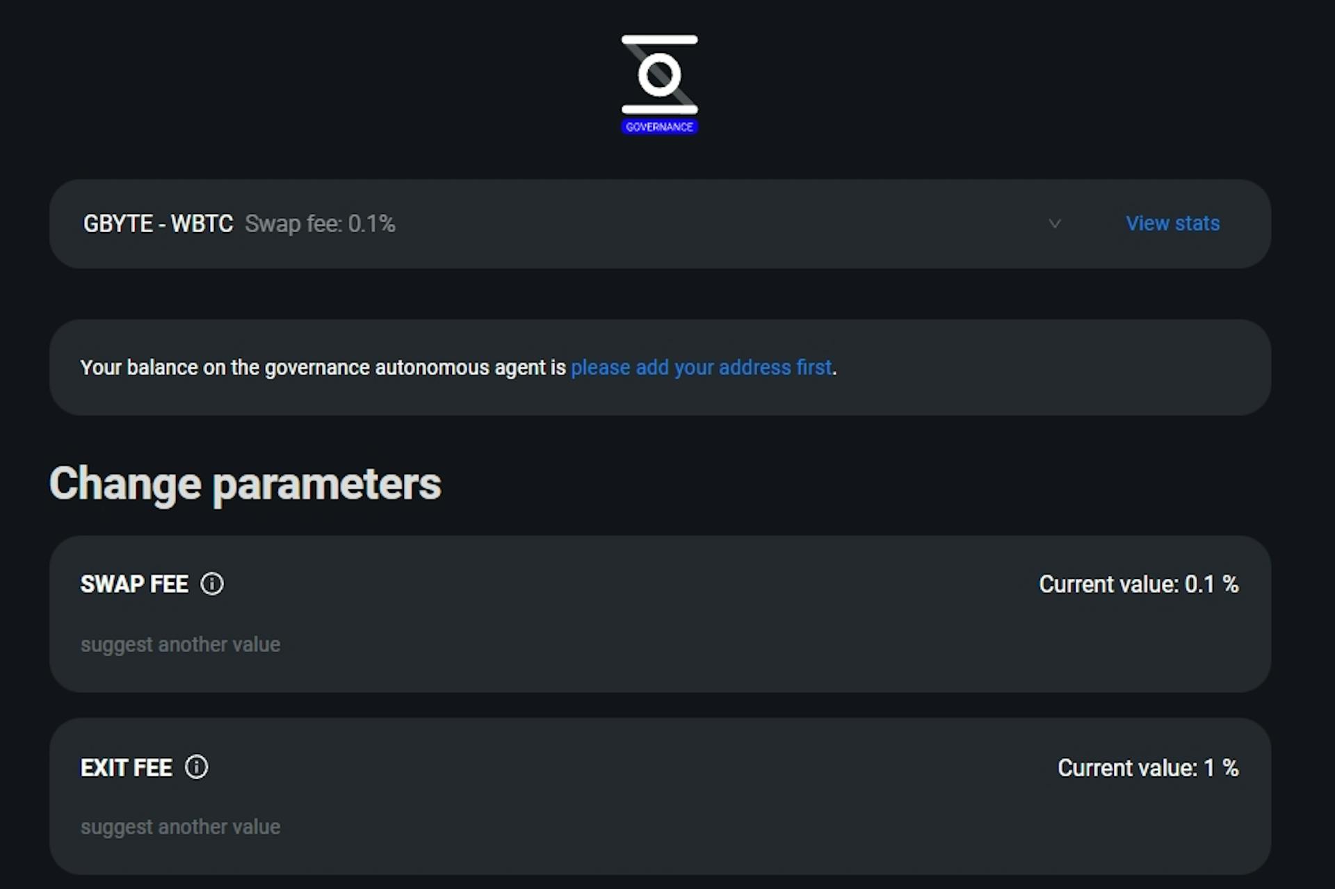 Plateforme de gouvernance dans le DEX Oswap.io