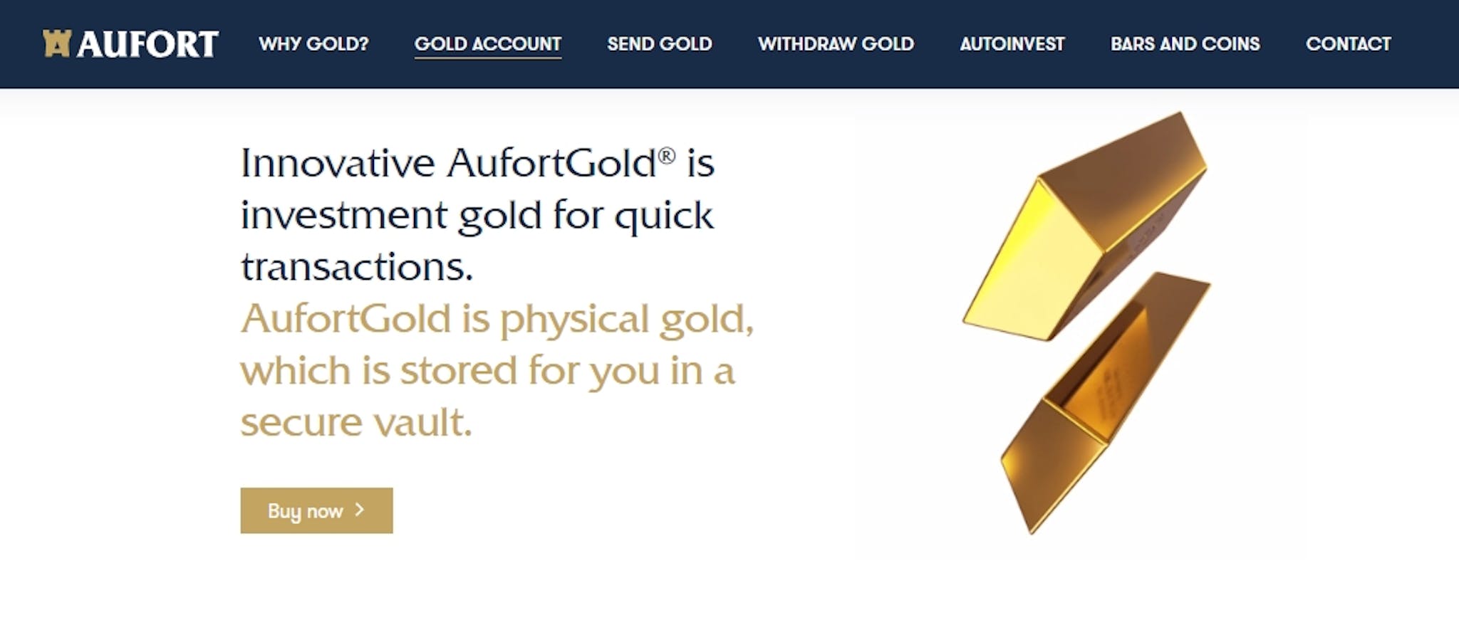 The Aufort platform uses Obyte-based tokens to digitize their gold reserves.