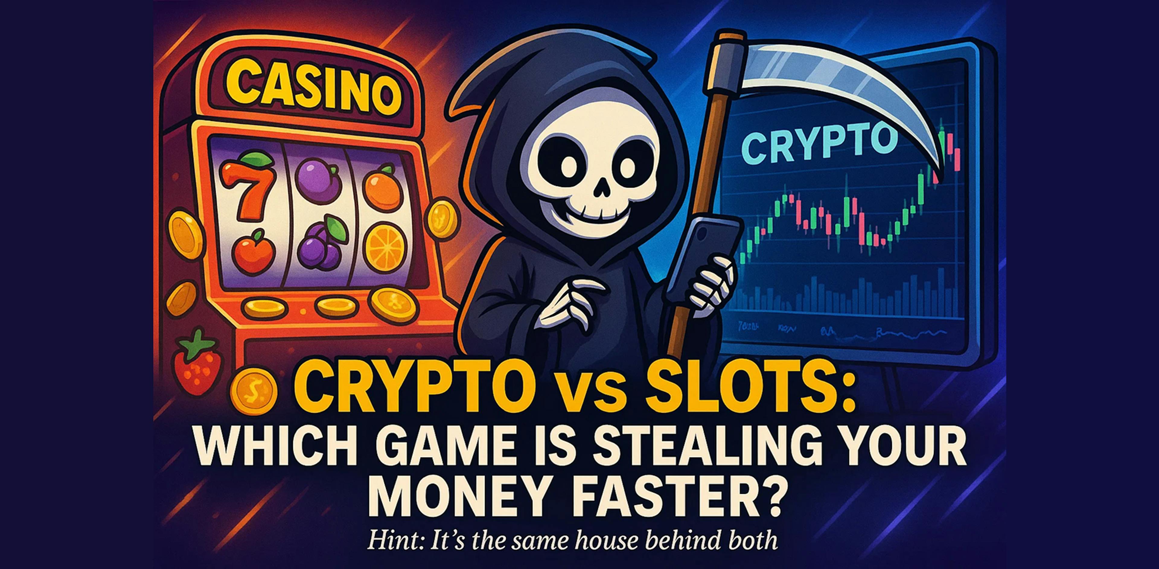 featured image - Crypto vs. Slots: Different Buttons, Same Game