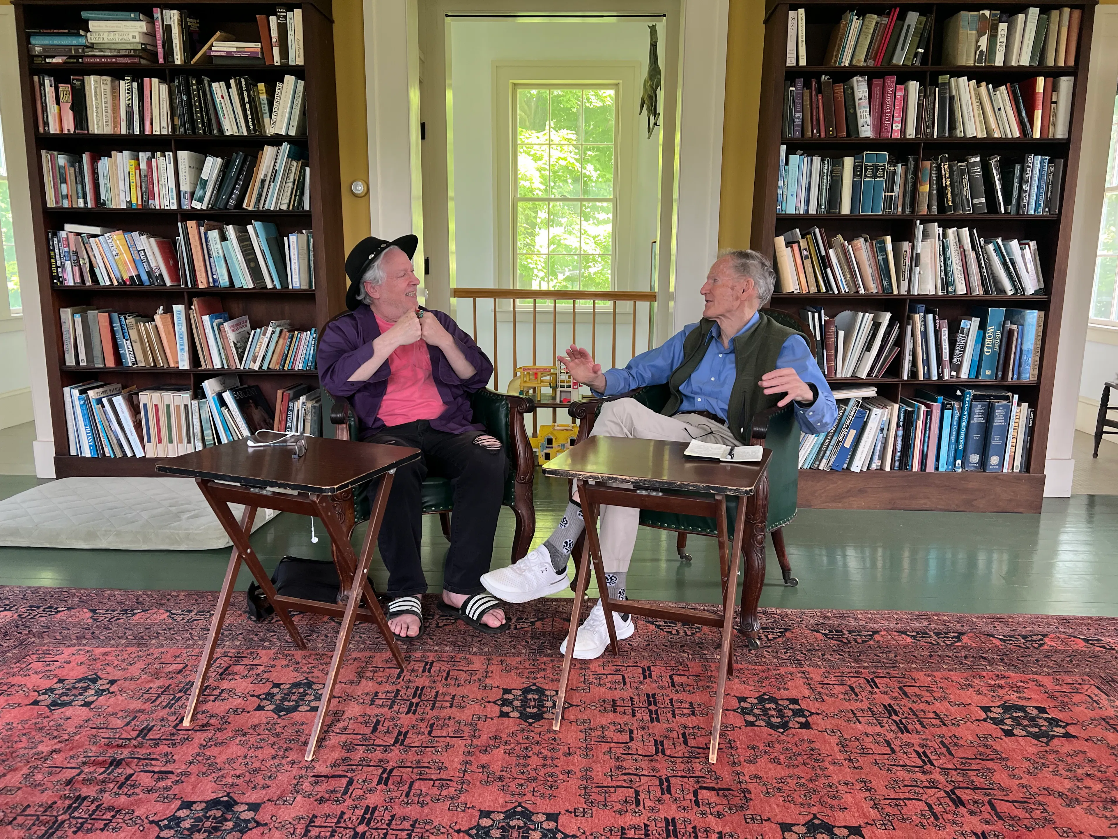 George Gilder with the author, 2024