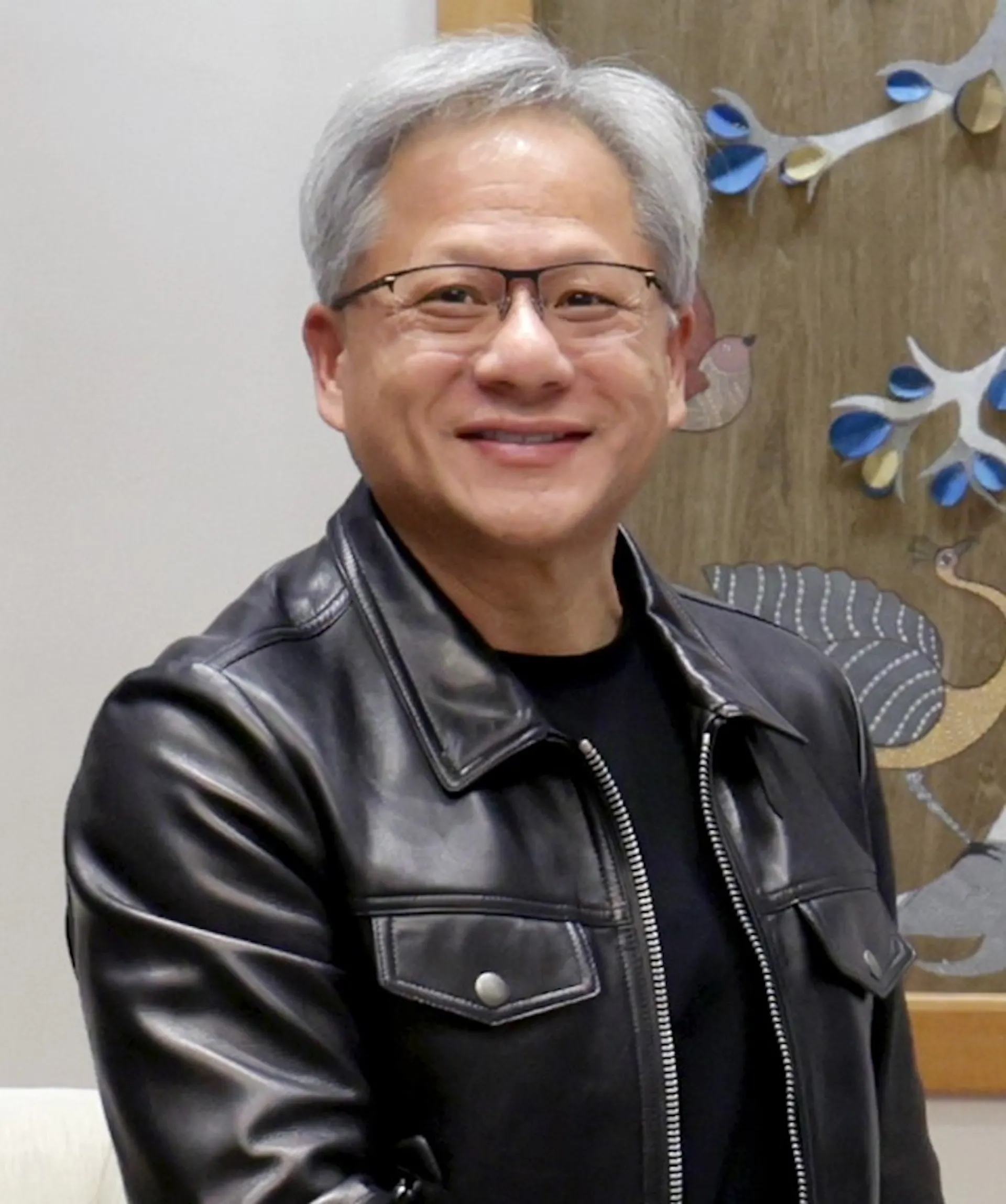 Jensen Huang, courtesy of Wikimedia under royalty free license by the government of India 