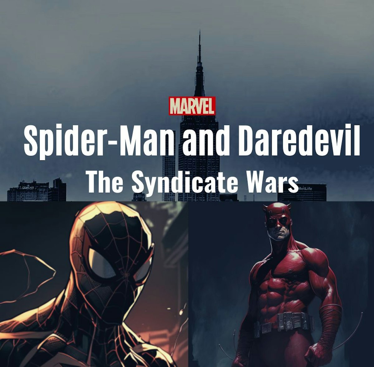 featured image - AI Created the Story and Artwork for a Spider-Man and Daredevil NFT Game