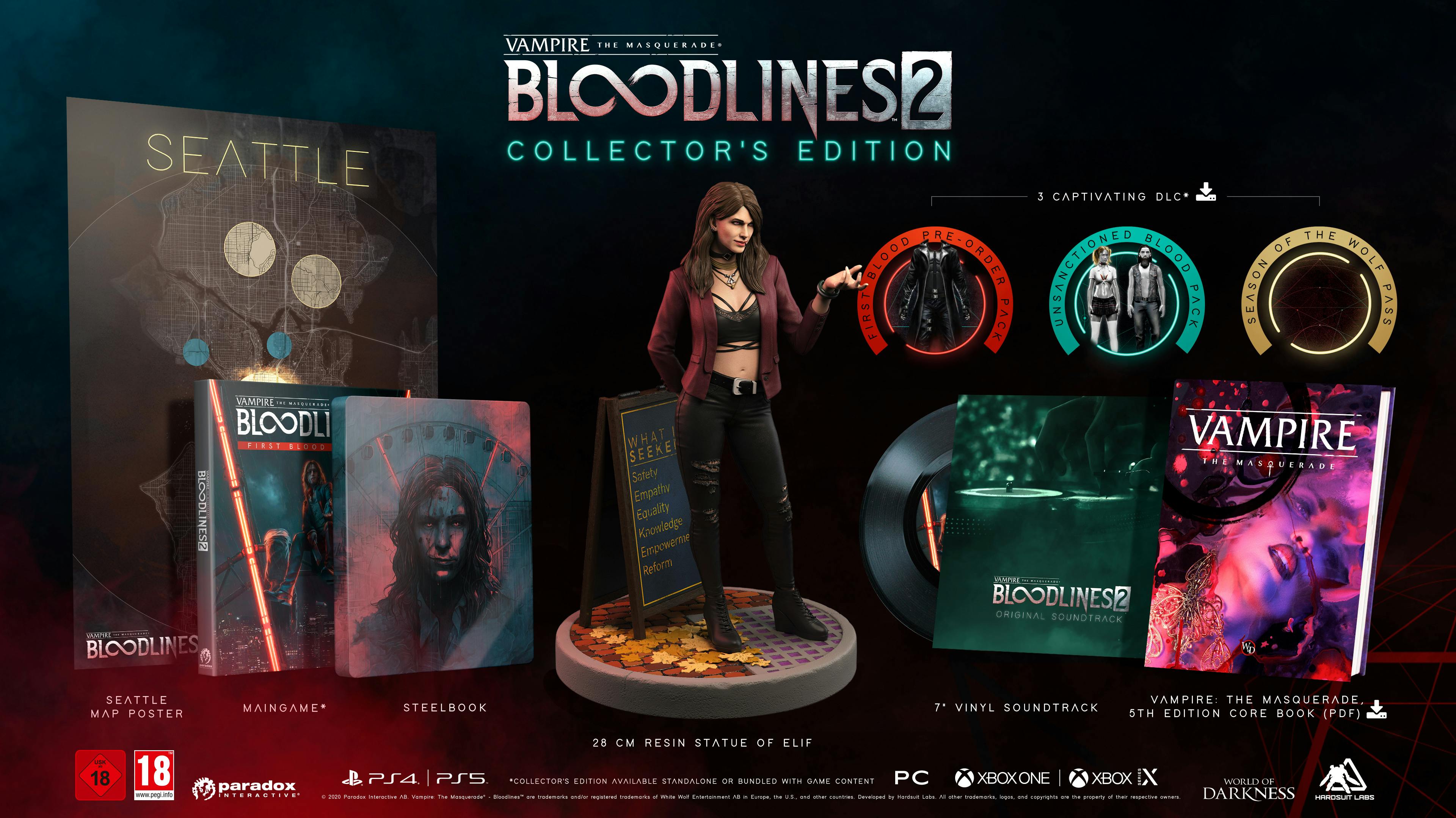 The Collector's Edition of Vampire: the Masquerade - Bloodlines 2 featured many physical collectibles, all of which are being refunded to current owners. 