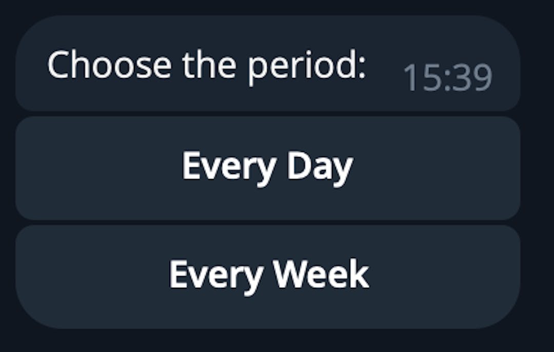 Choosing the period