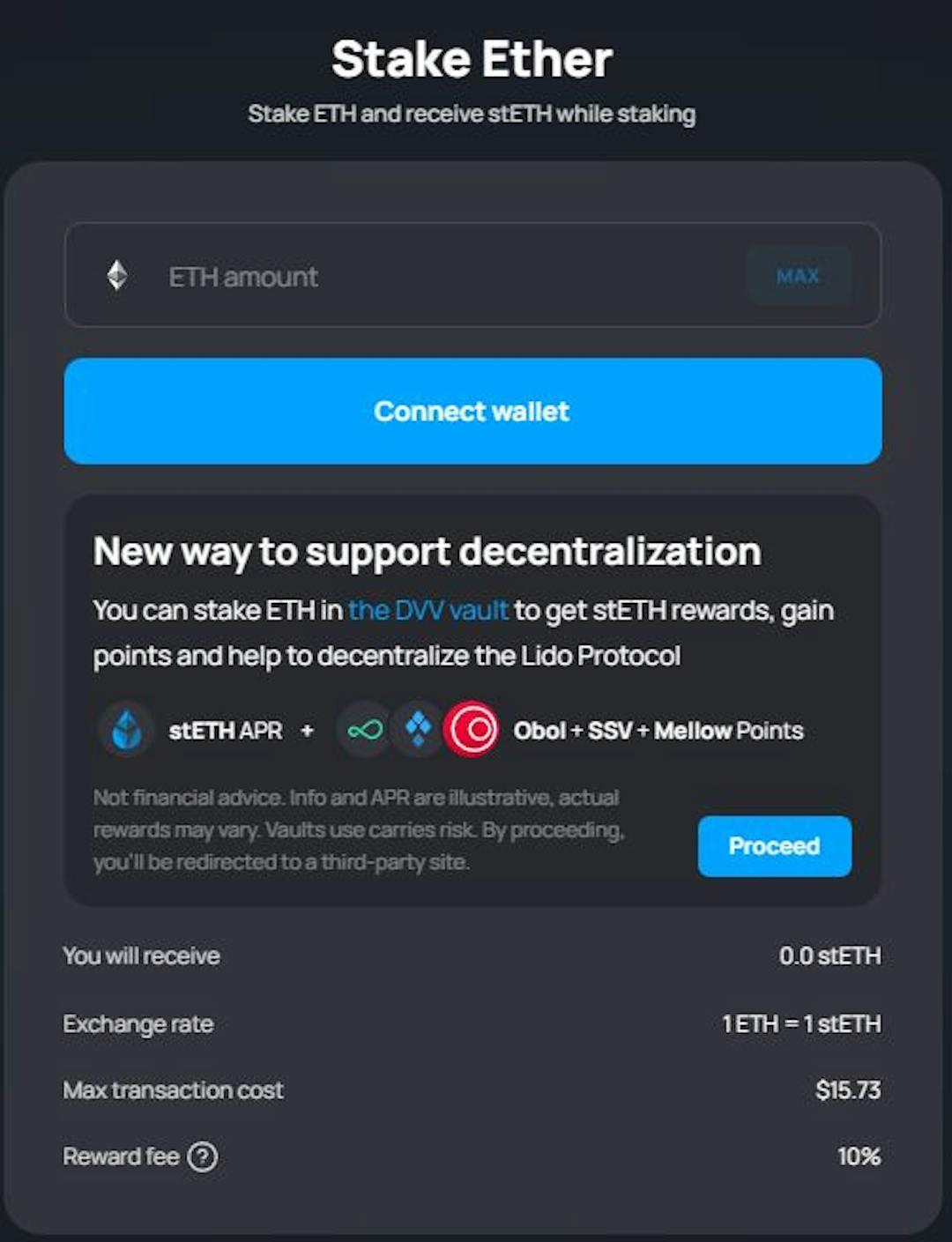 Staking with Simple DVT Module |Source: Lido Finance