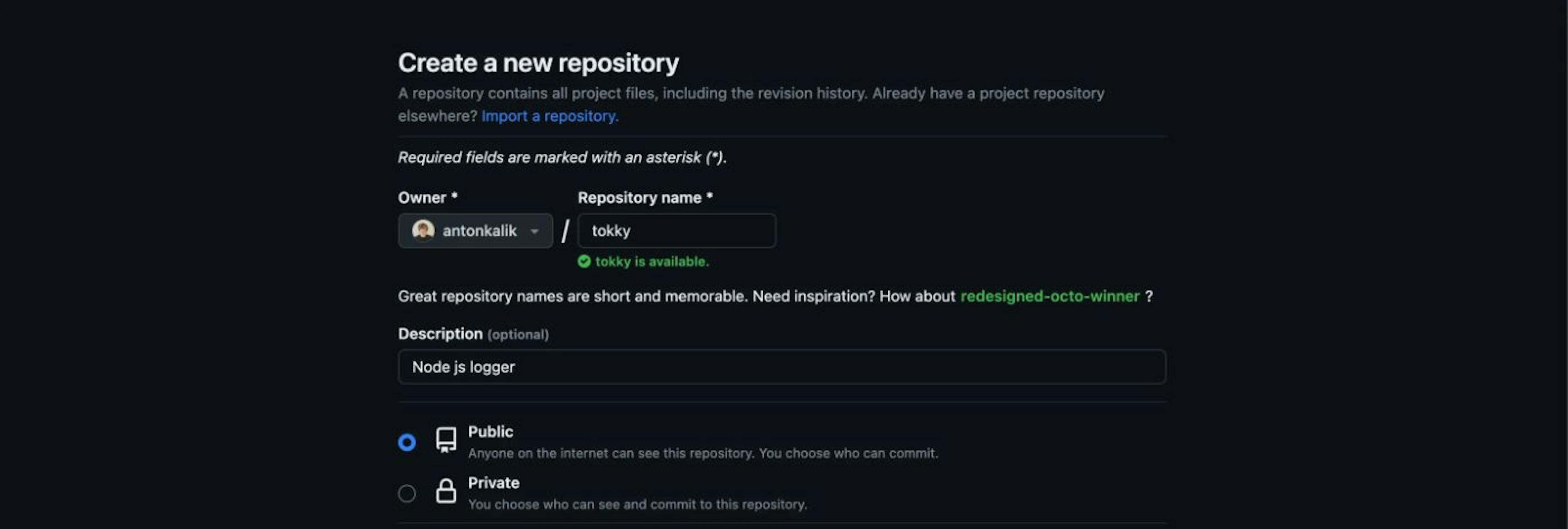 Create a repository on GitHub