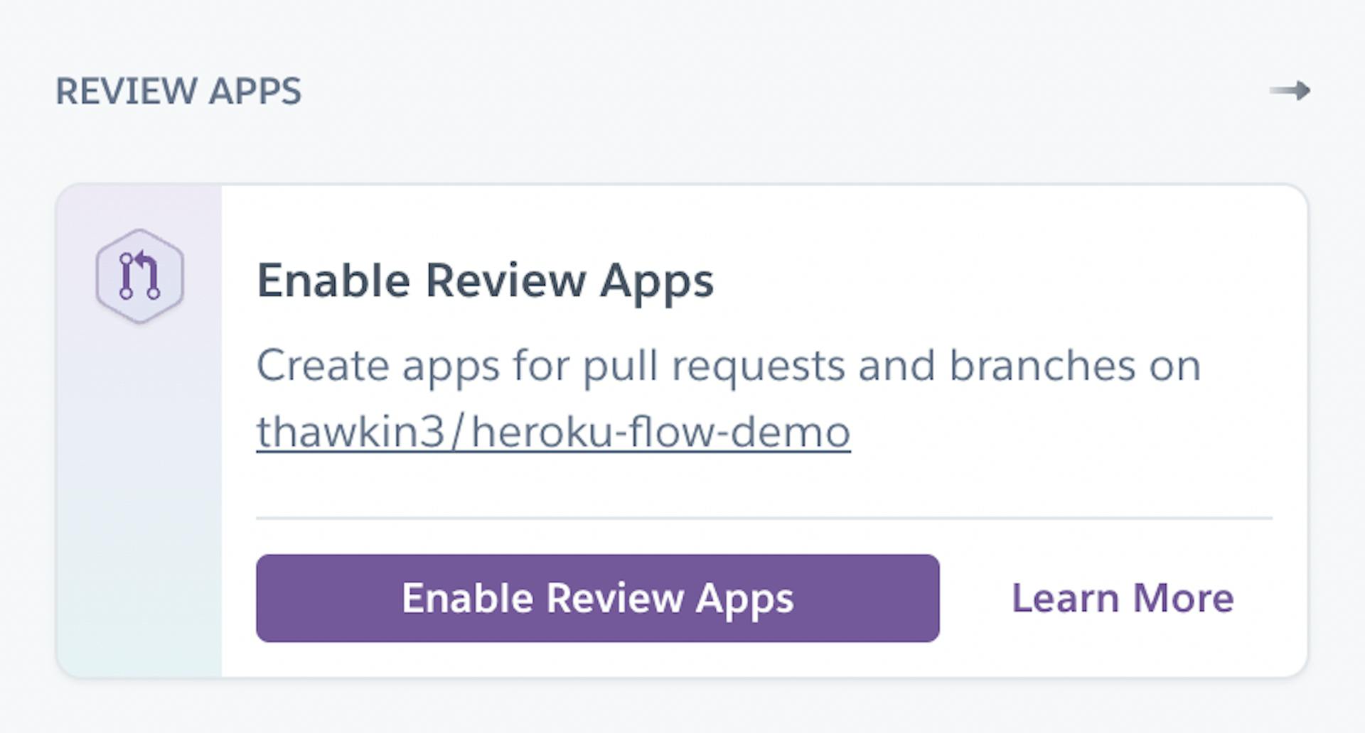 Enable Review Apps