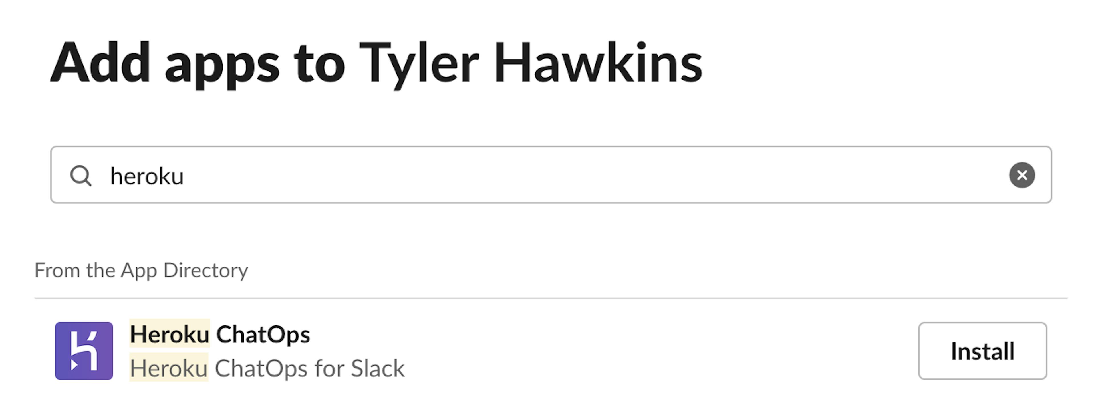 Add the Heroku ChatOps app