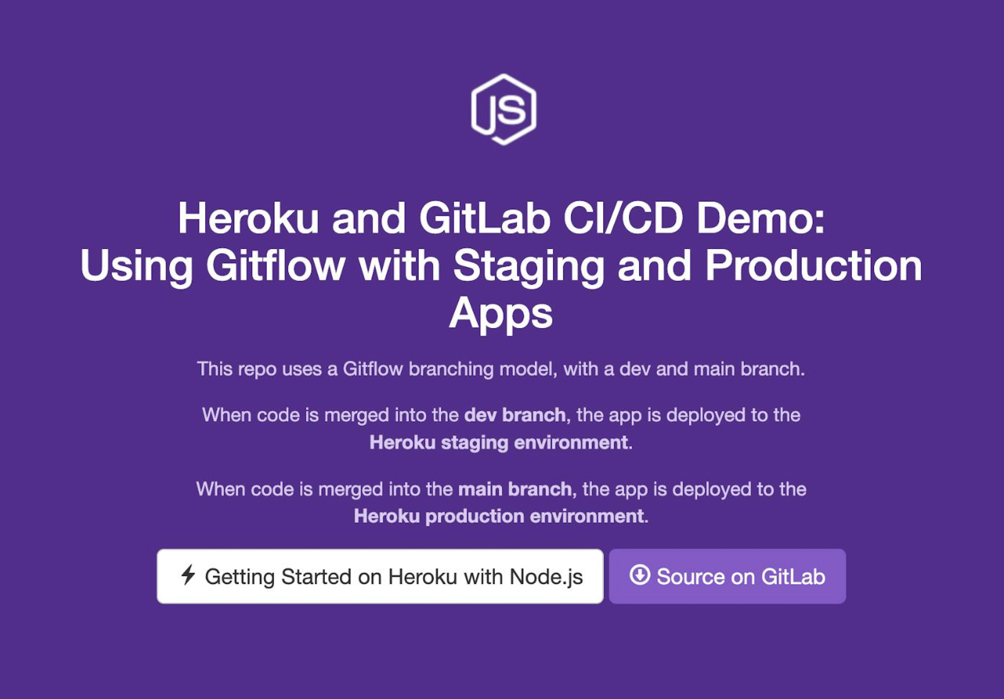 Demo Heroku app with updated copy