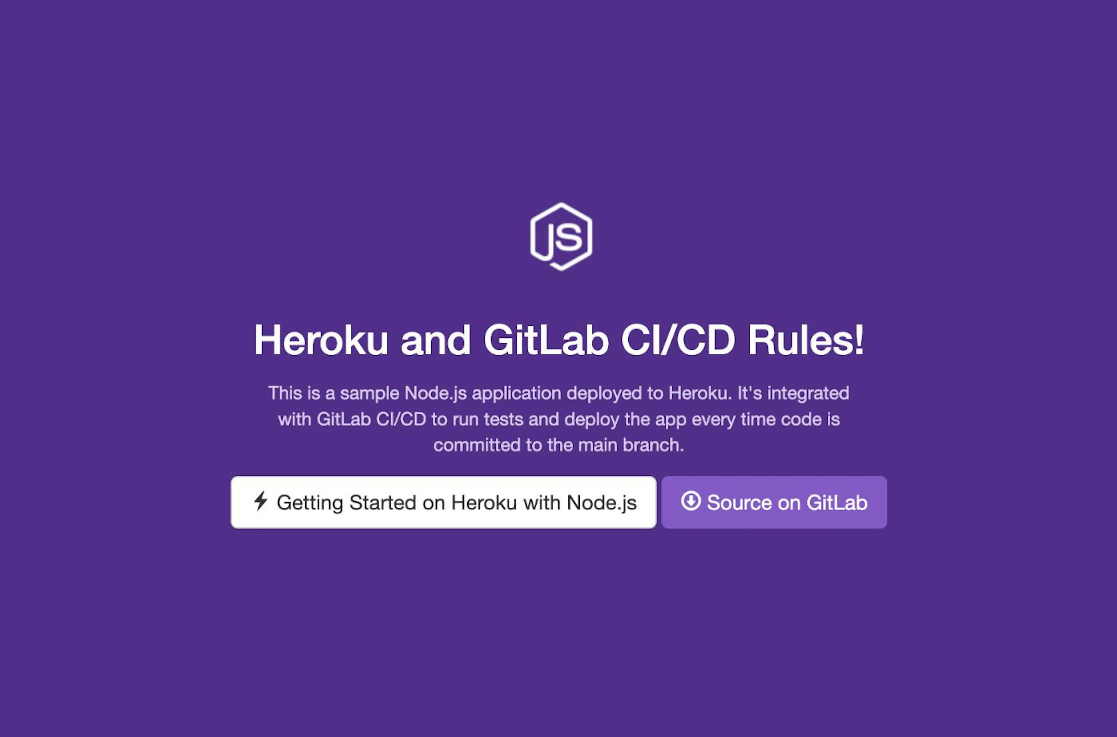 Demo Heroku app with updated copy