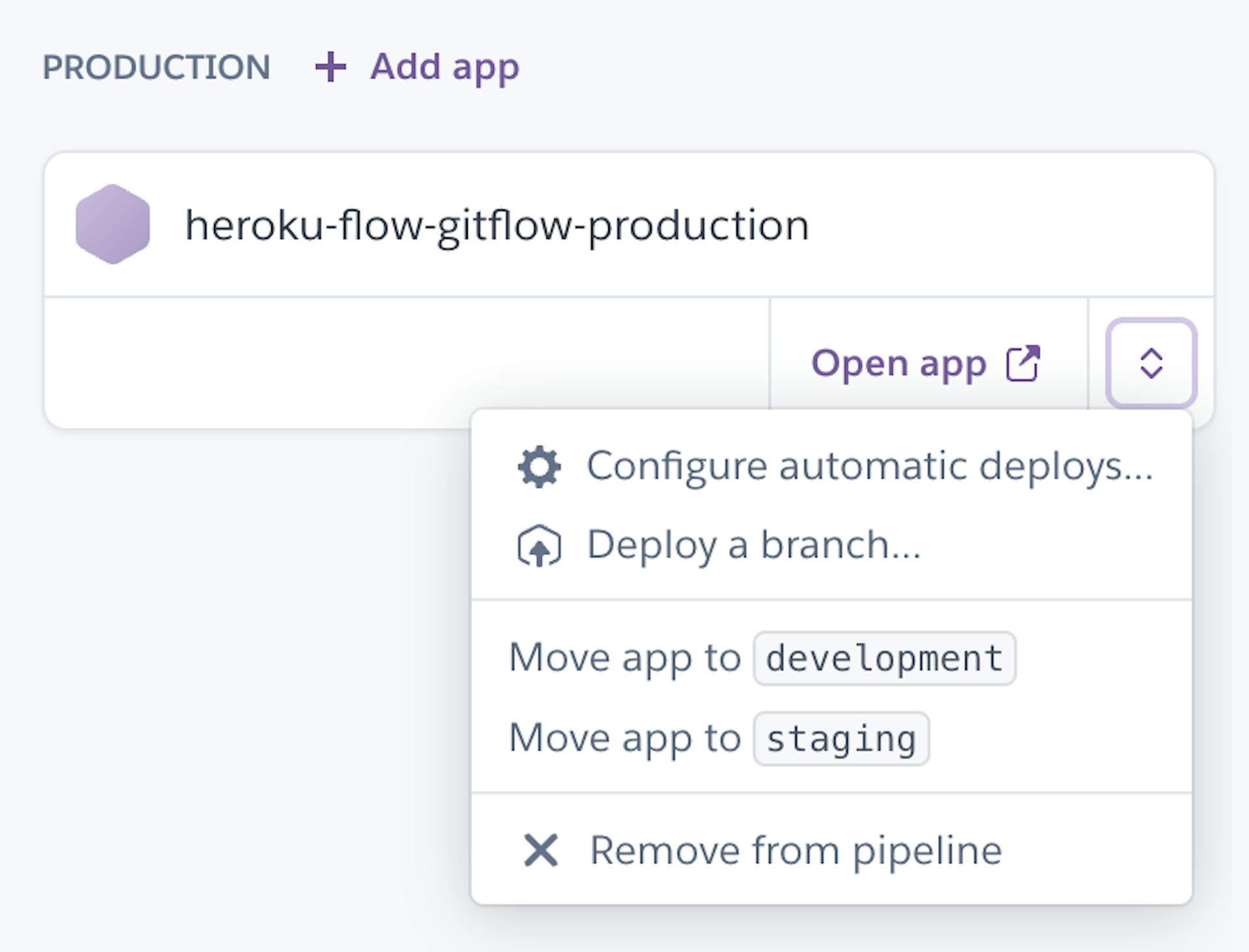 Configure automatic deploys for the production app