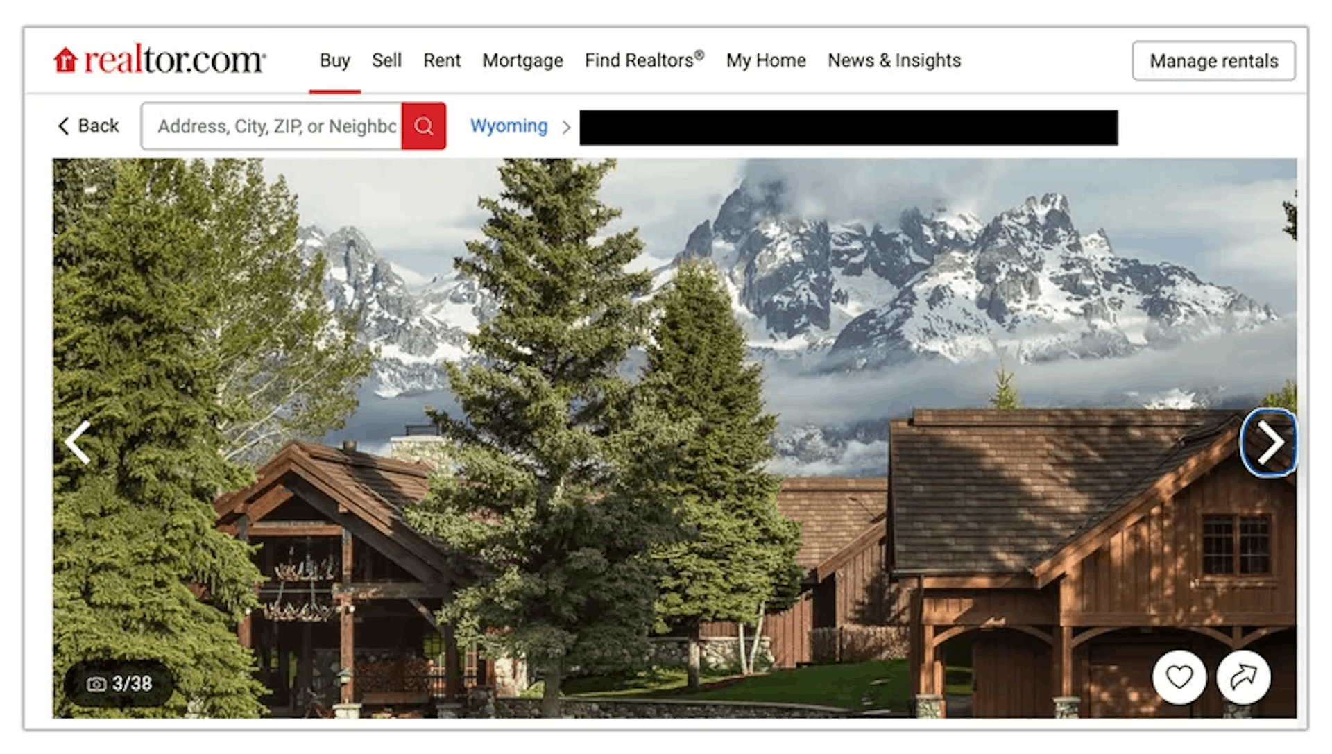 The Thomases and others spent several days at the ranch in late summer 2019. Credit: Realtor Website. Personal information redacted by ProPublica.