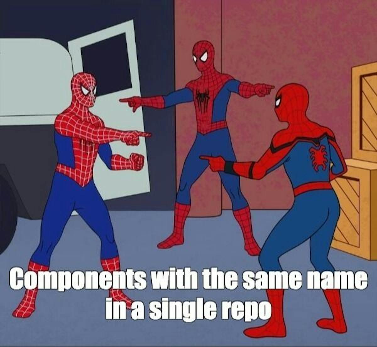 Avoid keeping components with the same file names in the single project