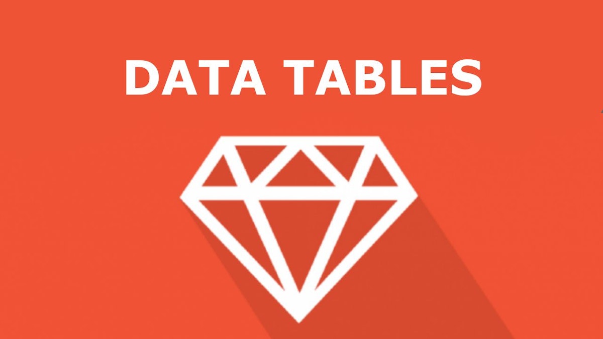 featured image - An Intro to Data Tables On Rails