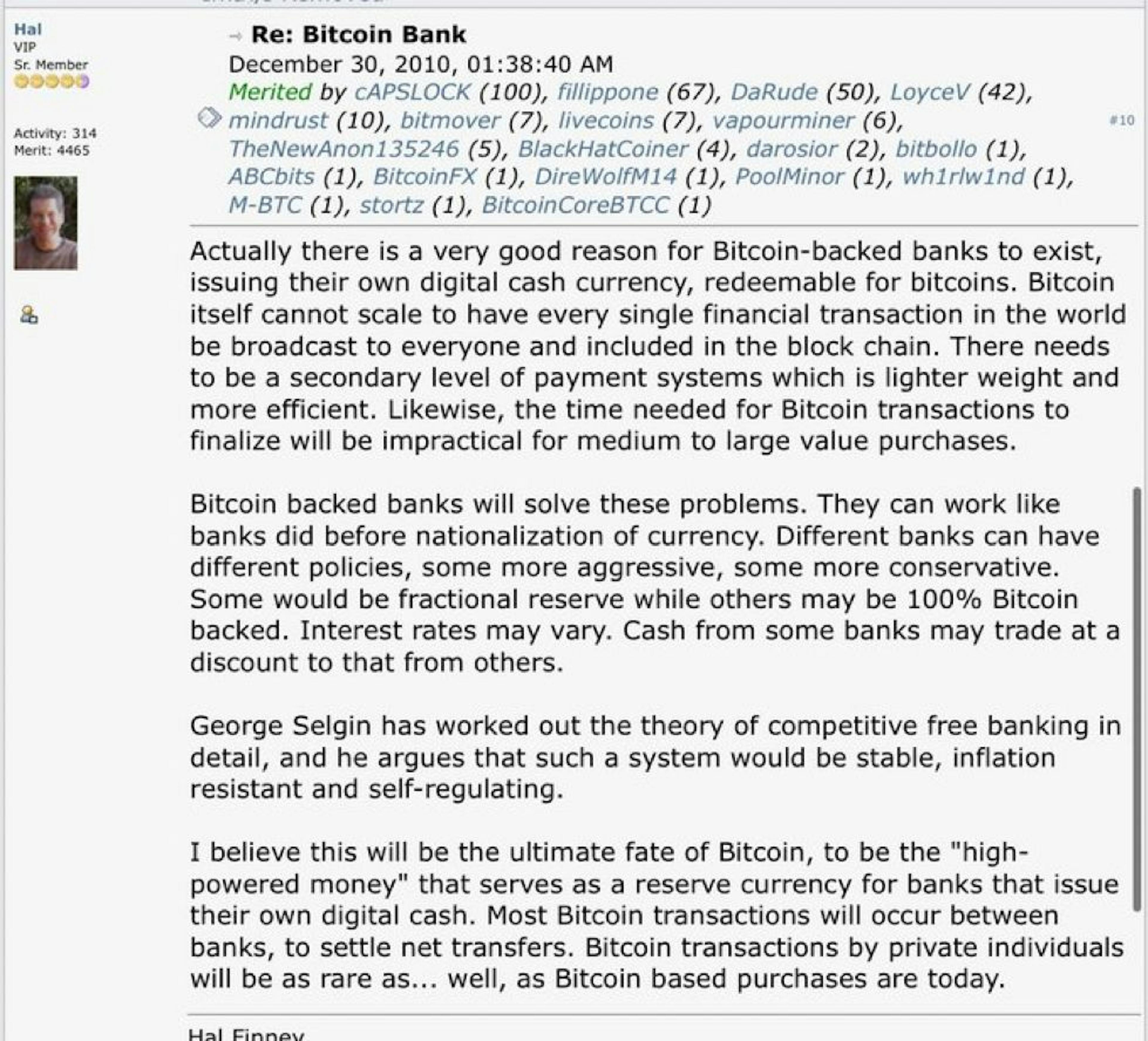 No, Hal - Big Banking Has Not Captured Bitcoin - It Is the Reverse