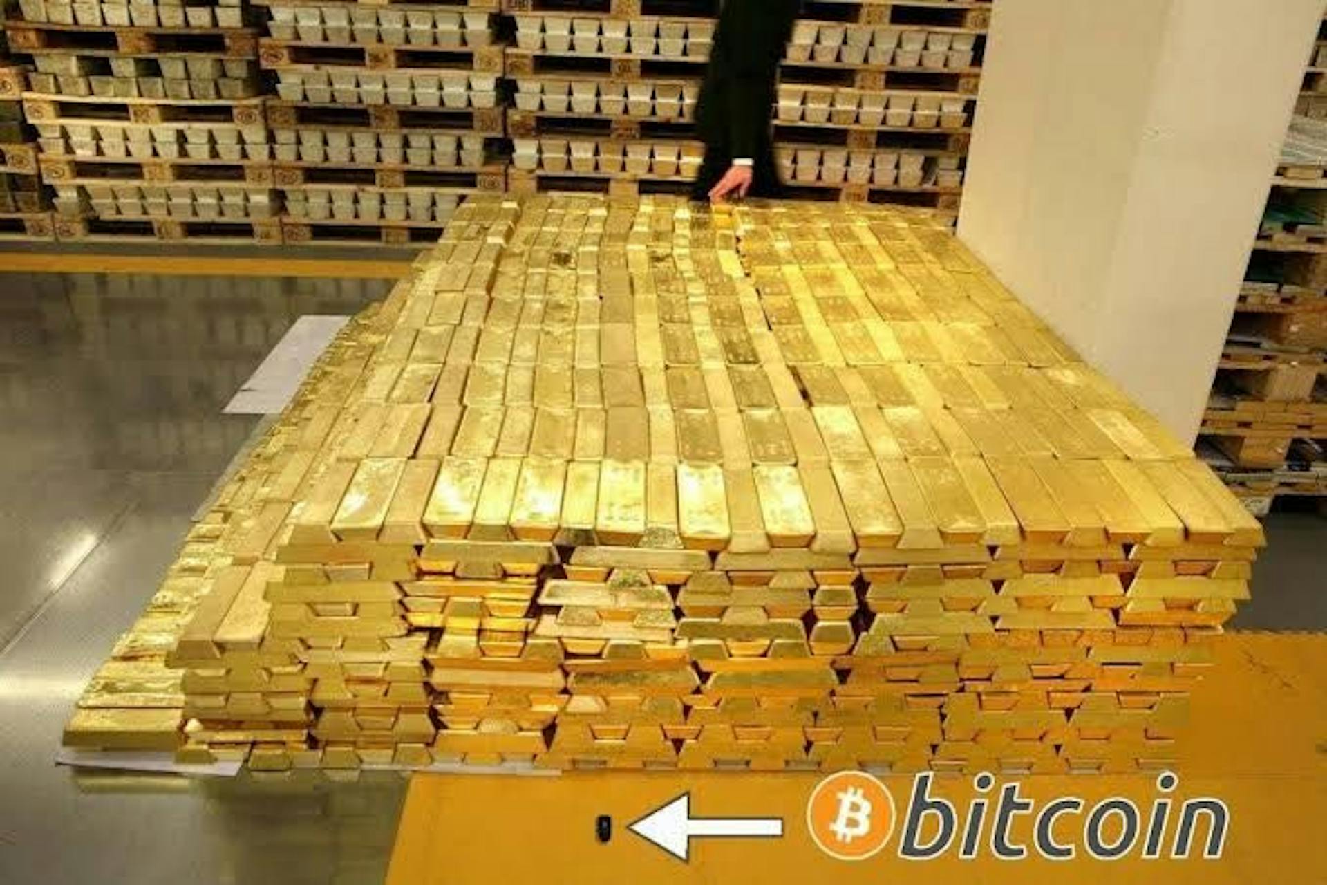 $1 billion of gold vs $1 billion of Bitcoin