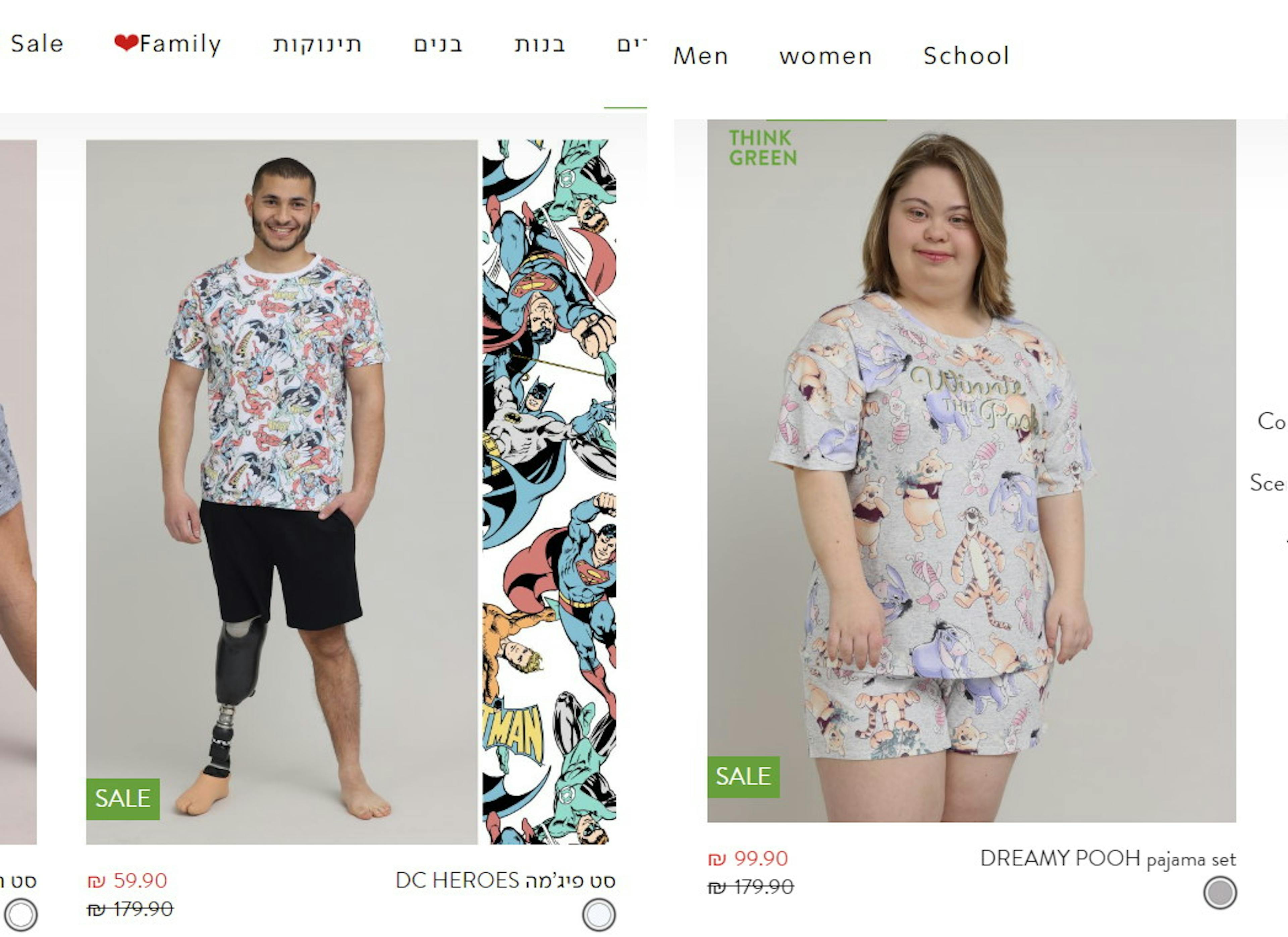 Israeli Apparel chain Delta hired special models for their new catalog, and has earned national applause.Source: Delta Website screenshot
