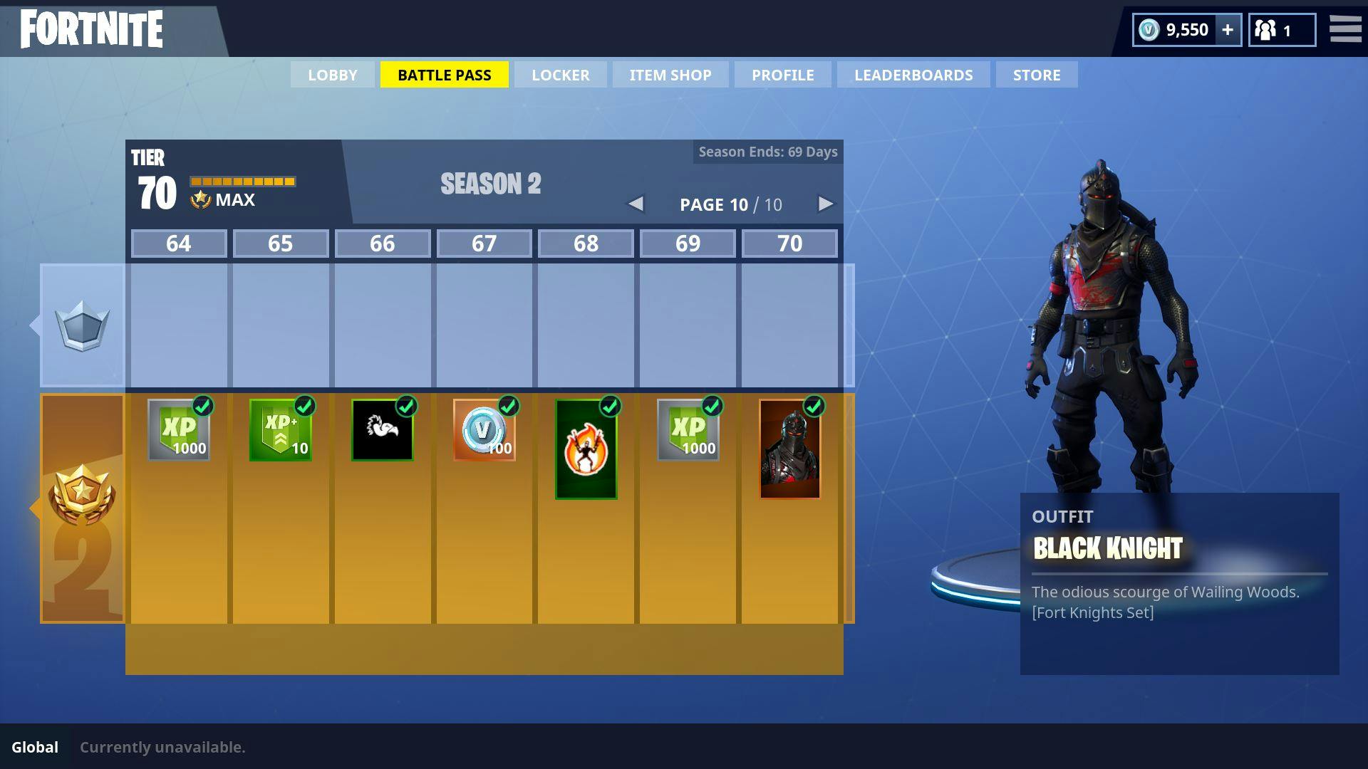 The top rewards of the Premium Fortnite Battle Pass, shown in gold,  feature experience point boosts, impressive skins, and even in-game currency. But it appears as though the free Battle Pass doesn't offer as much. 